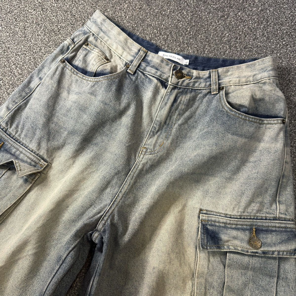 If Six Was Nine 🔥🇯🇵 Japanese Crazy Baggy Unsed.Lab Multi Pocket LGB Jeans Size US 32 / EU 48 - 3 Thumbnail