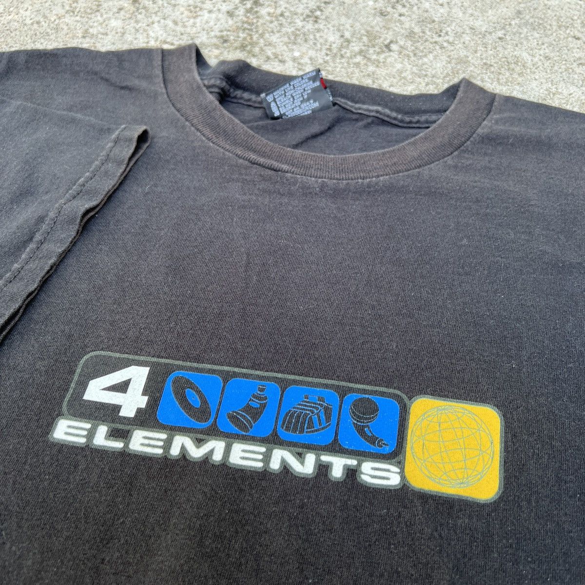 Rap Tees Vintage Y2K 4 Elements HipHop Graphic Streetwear ODM Tee DJ Size US XL / EU 56 / 4 - 7 Thumbnail
