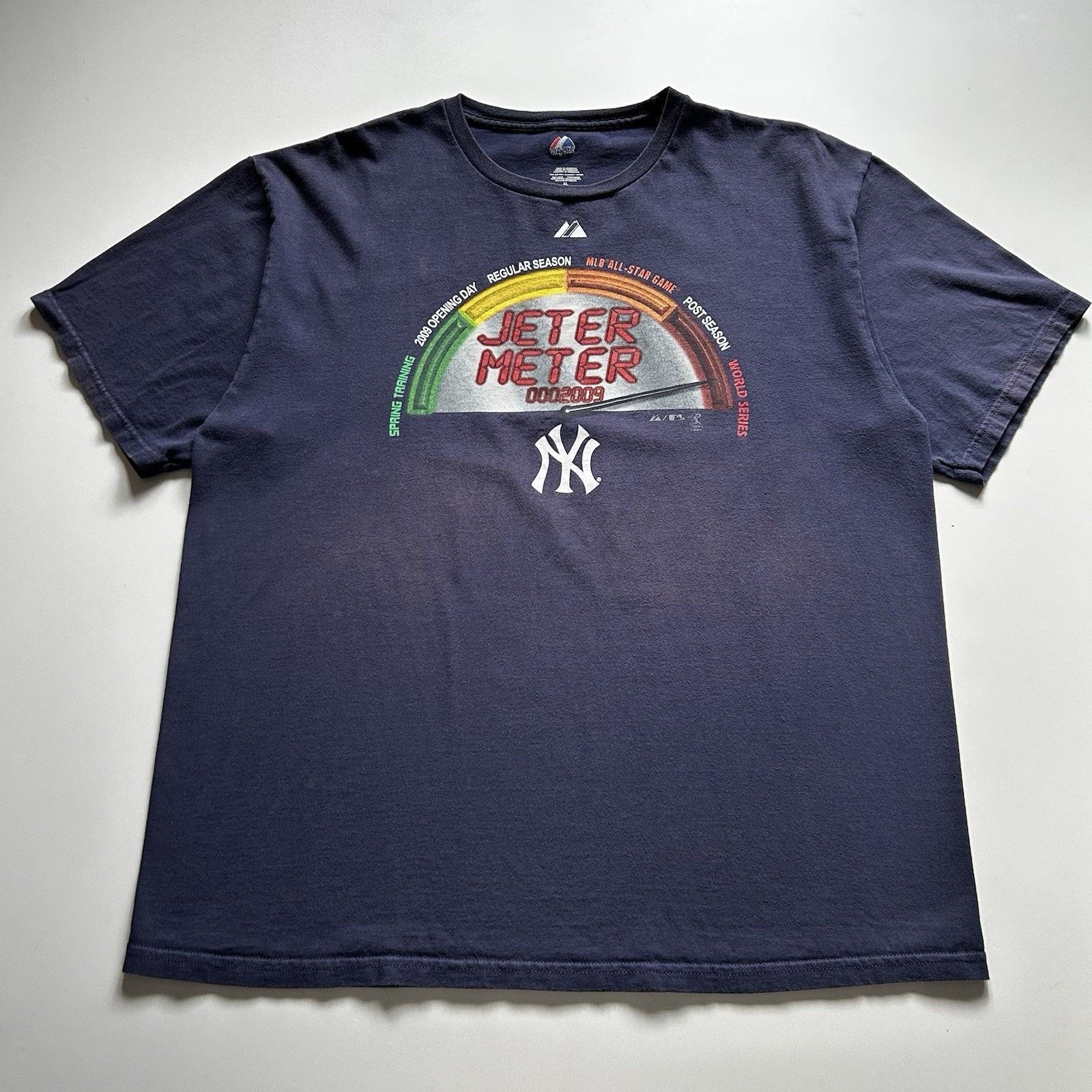 Vintage New York Yankees T-Shirt XL Y2K Derek Jeter MLB Rare