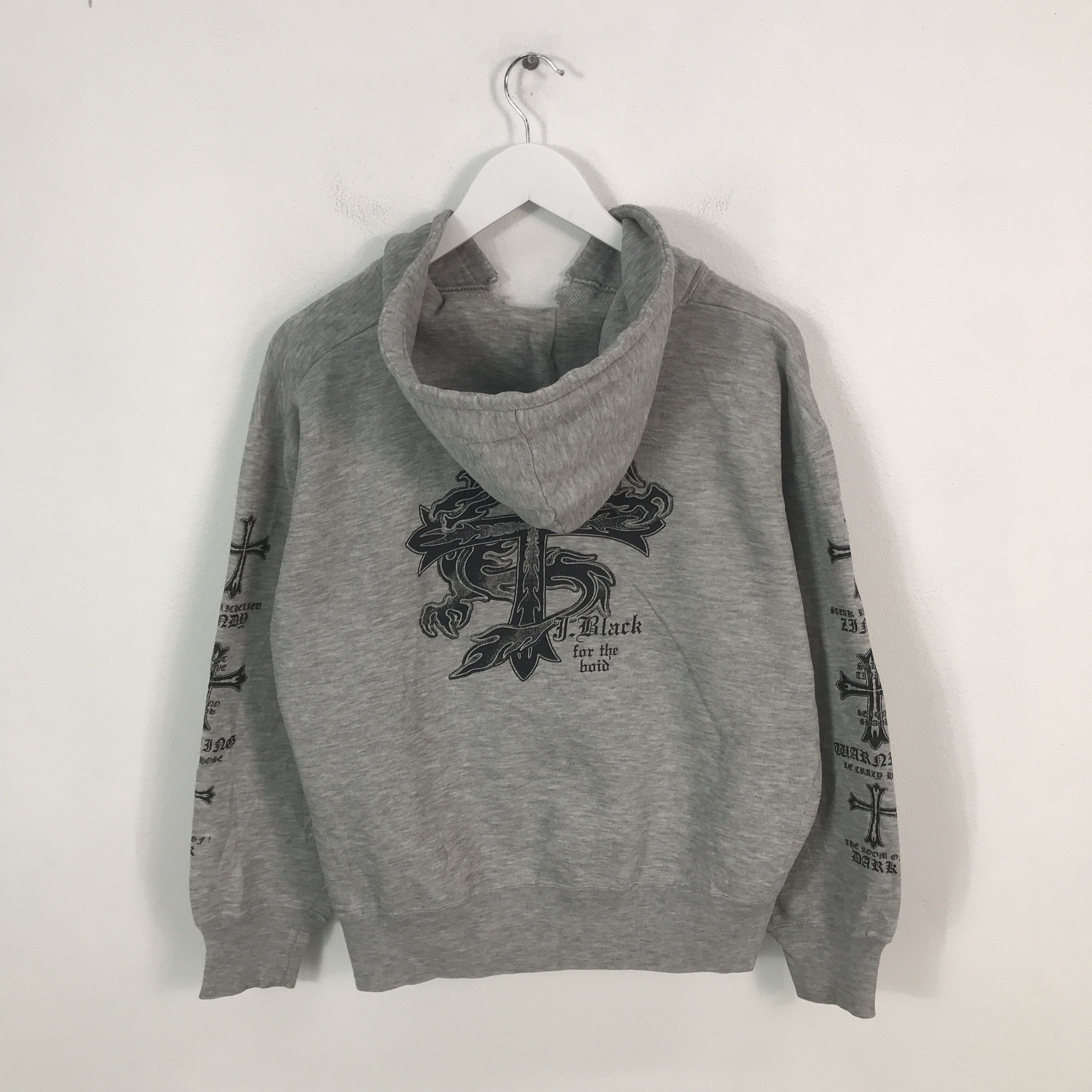 Japanese Brand Rare J Black Sweatshirt Hoodie Size US L / EU 52-54 / 3 - 1 Thumbnail