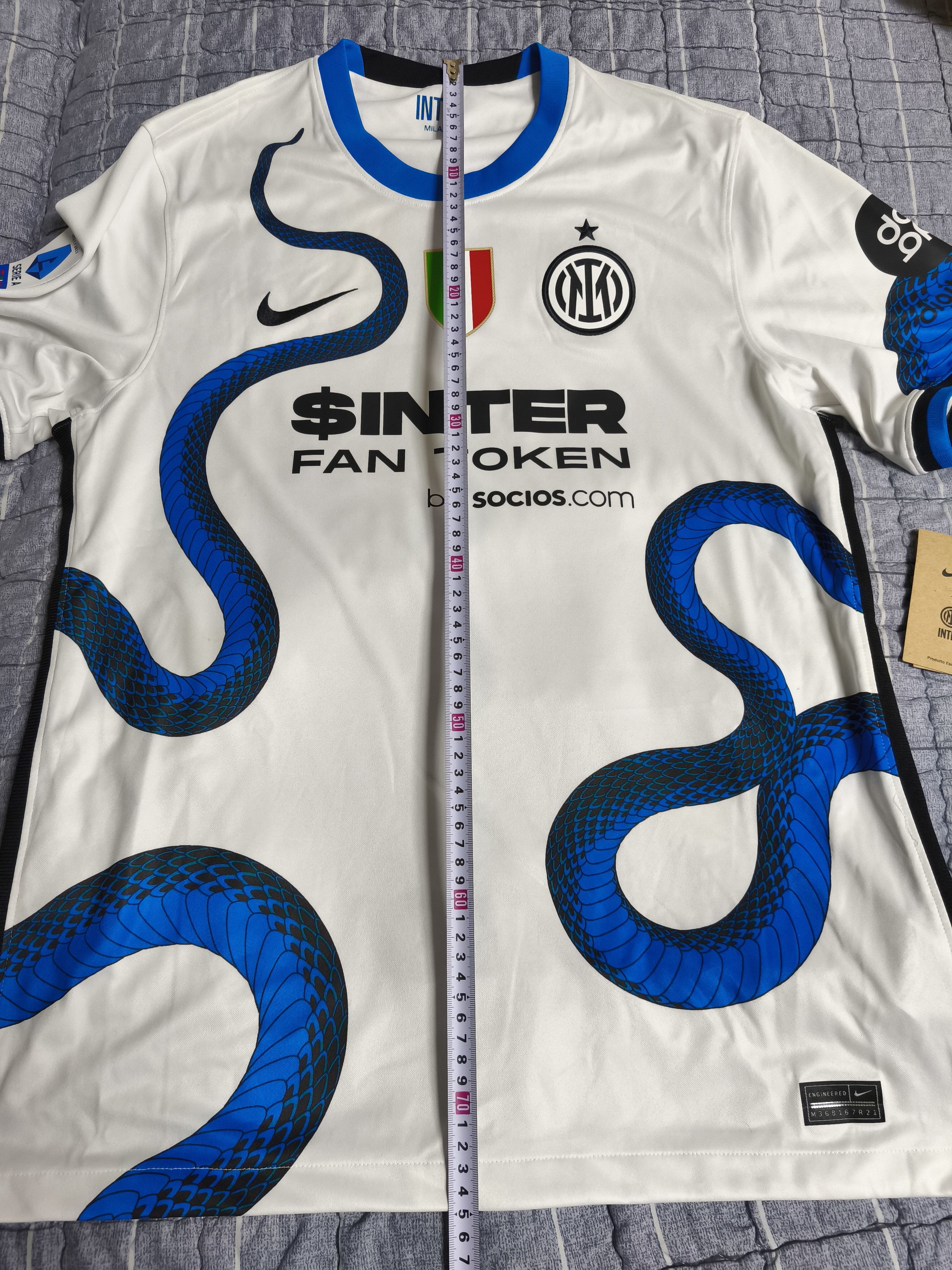 Nike Rare Inter Milan 2021/22 Away Jersey Barella BNWT Size US L / EU 52-54 / 3 - 3 Thumbnail