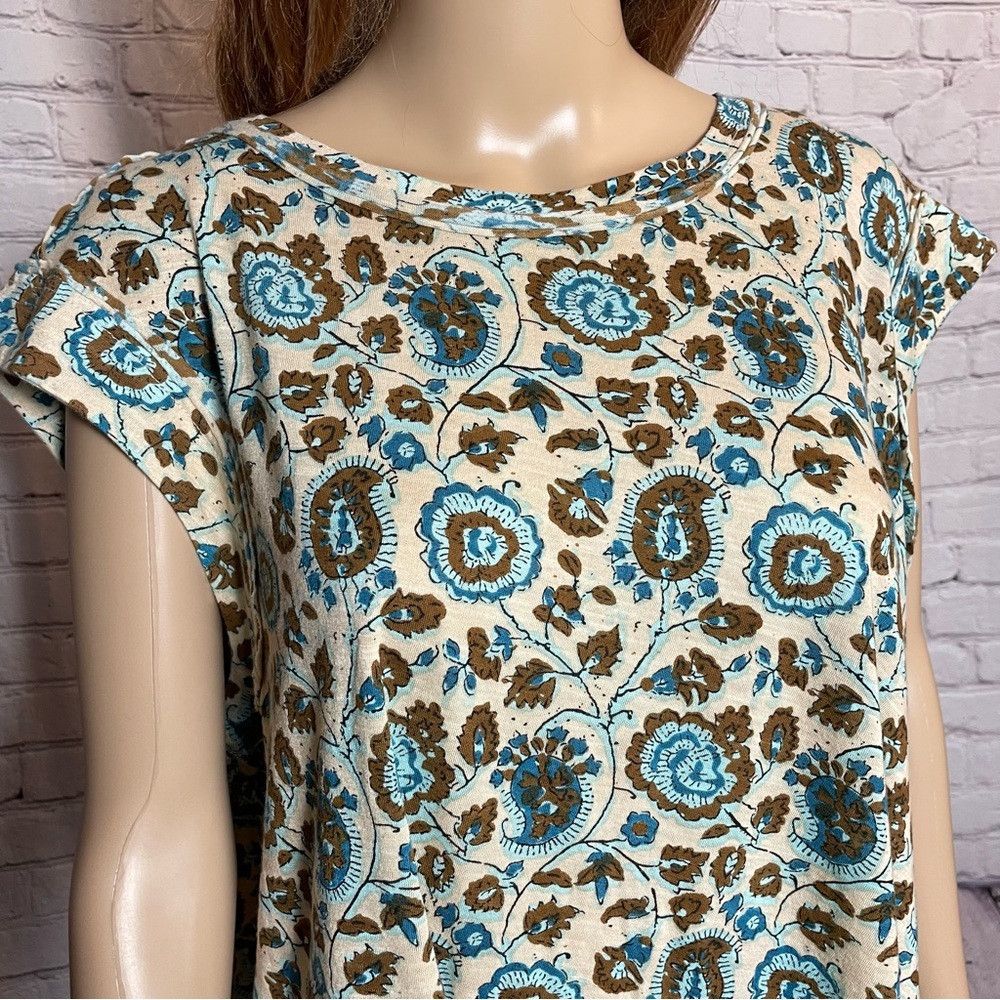 Other NWT New Rachel Roy Floral Cotton Blend T-Shirt Top Size L Size L / US 10 / IT 46 - 2 Thumbnail