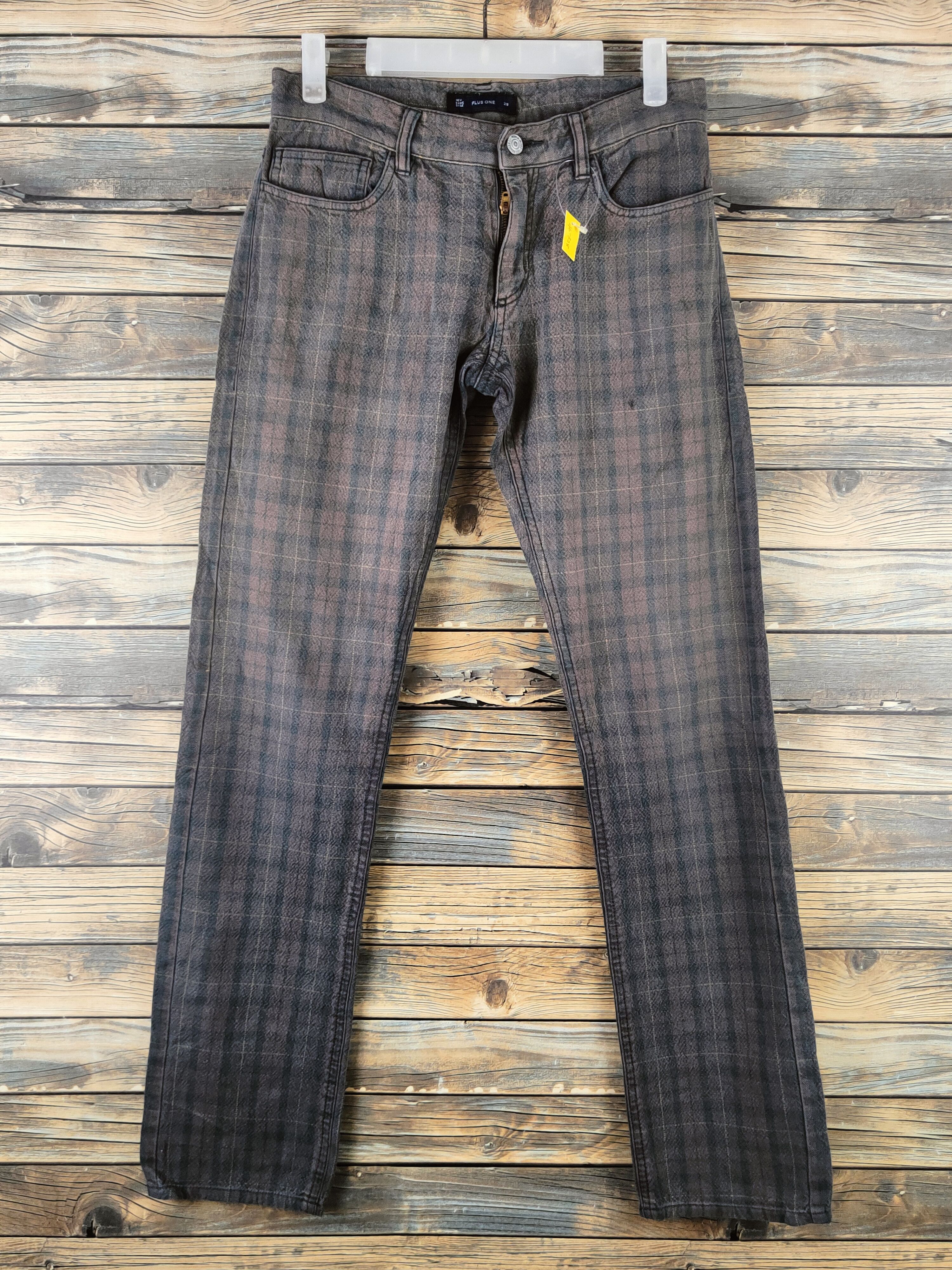 Plus One Clothing DL Plus One Brown Faded Multipocket Casual Pants #46-328 Size 28" / US 6 / IT 42 - 1 Thumbnail