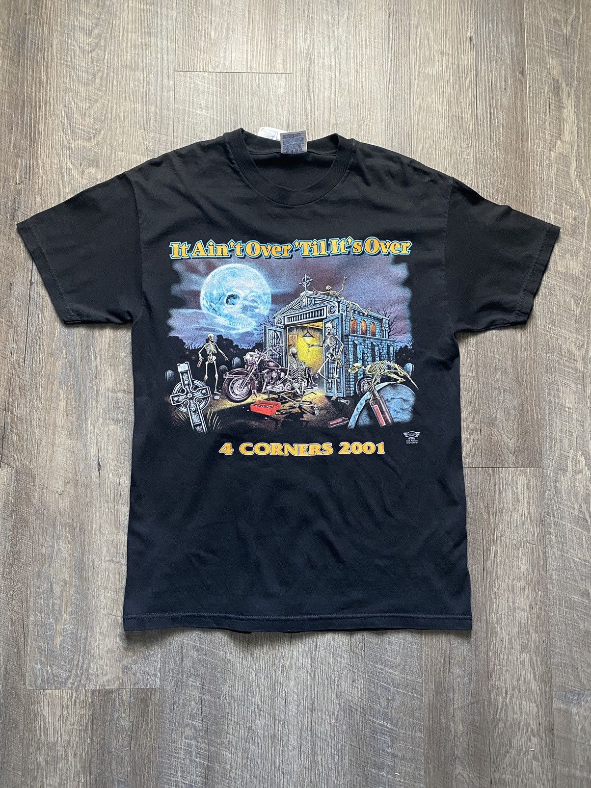 Hanes 2001 4 Corners Biker Tee Size US M / EU 48-50 / 2 - 1 Thumbnail