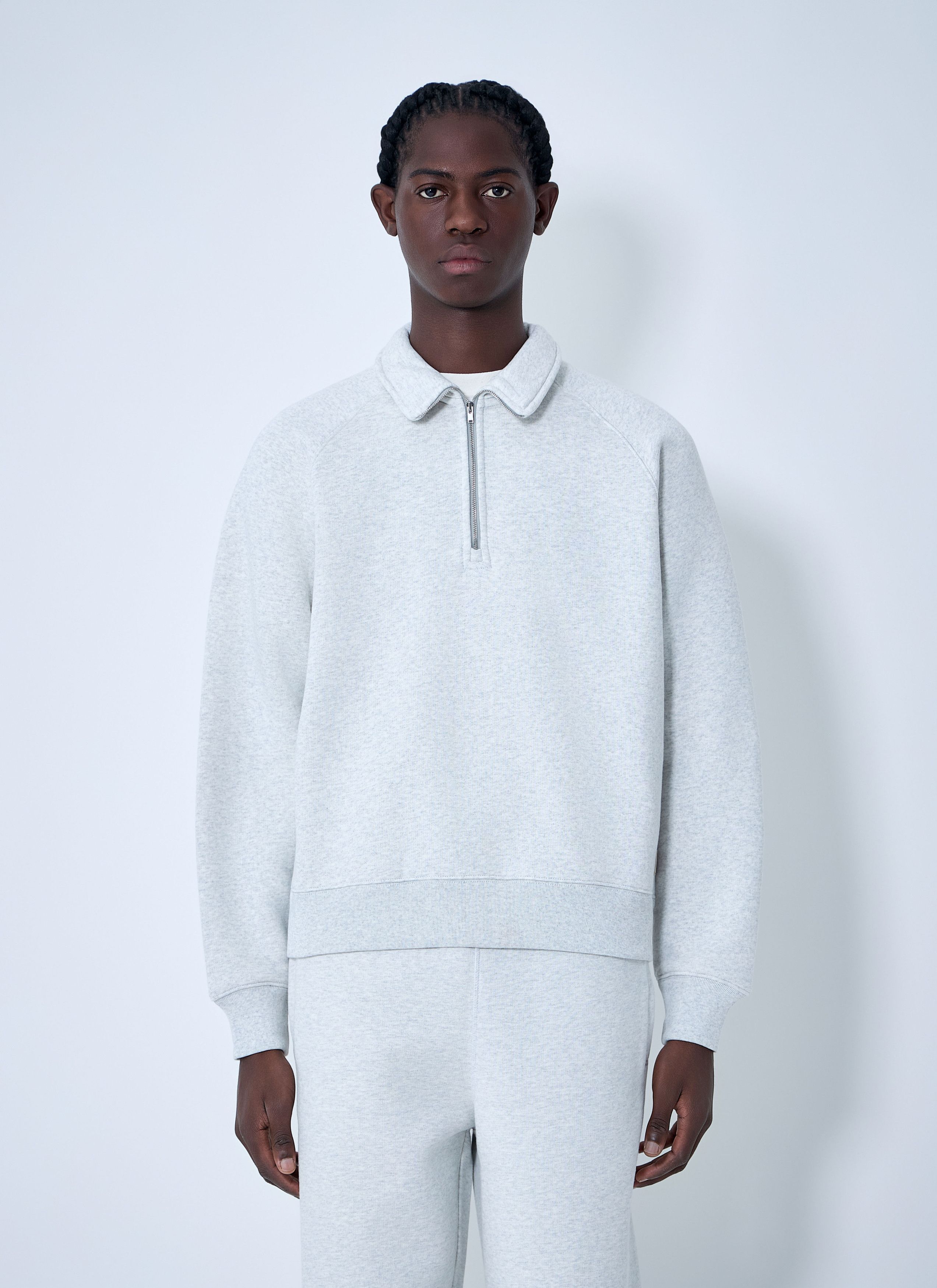 Stussy Stussy Wool Blend Sherpa Pullover in Cloud Grey | Grailed