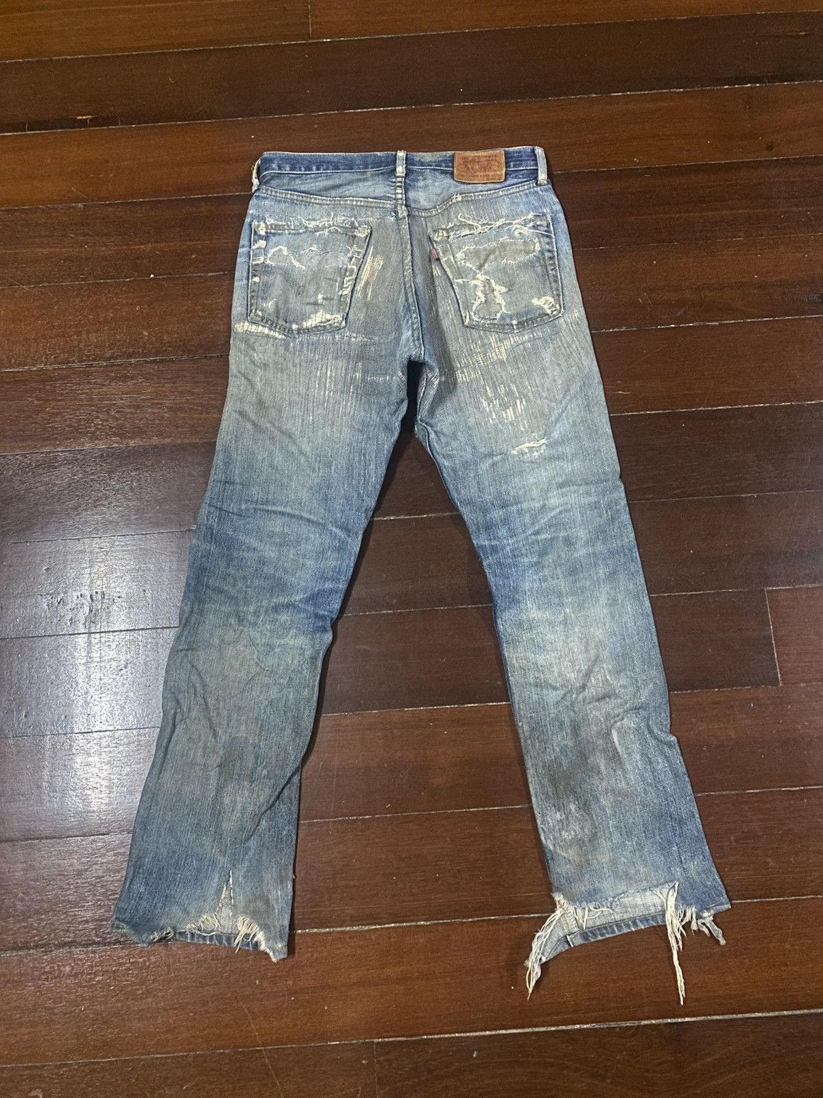 Levi's Vintage Clothing Vintage Levi’s Big E 503 RedLine boro distressed rework Size US 31 - 9 Thumbnail