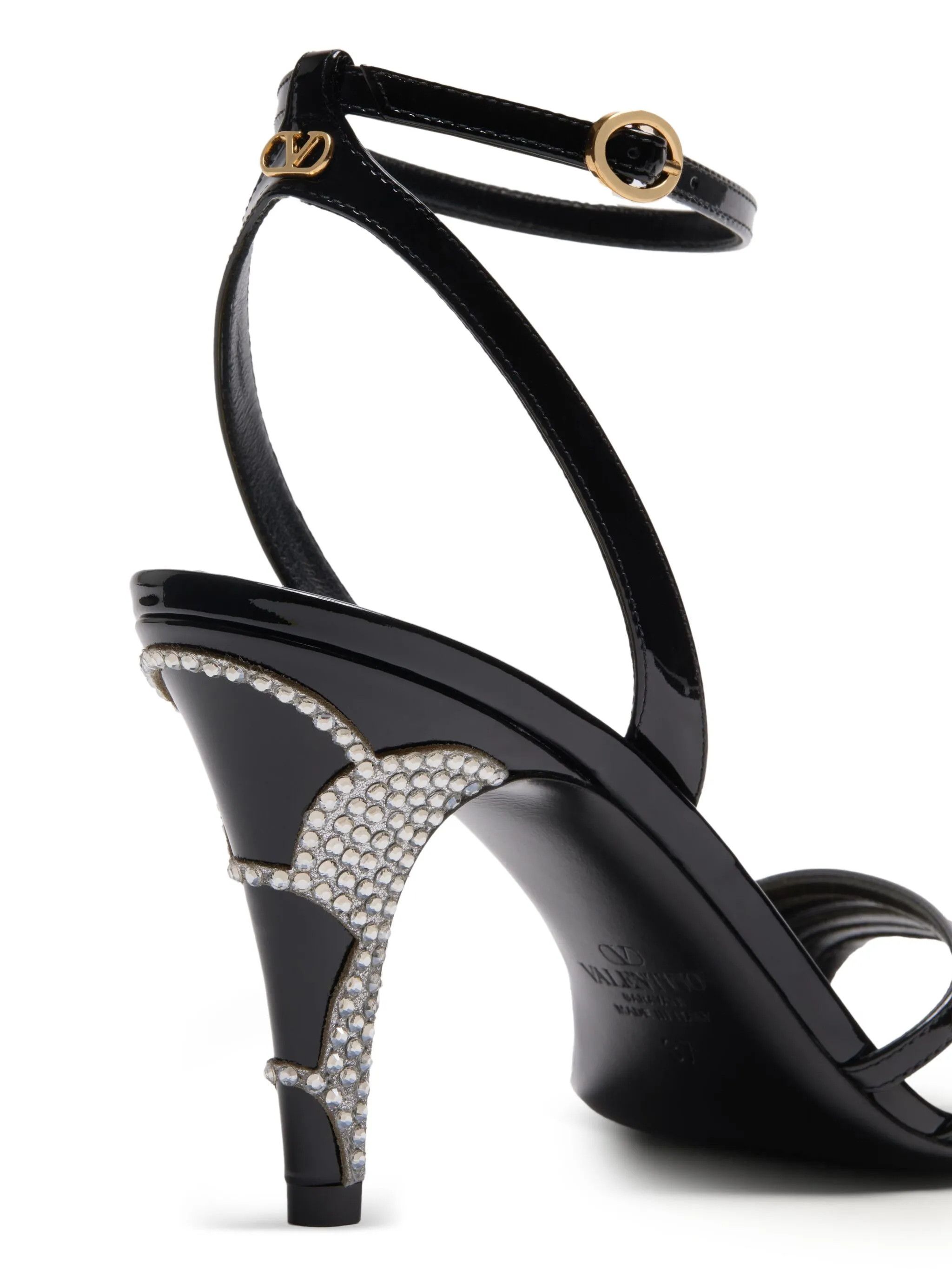 Valentino os11x0126 85mm Ladycrush Leather Sandals in Black Size US 9.5 / IT 39.5 - 5 Thumbnail