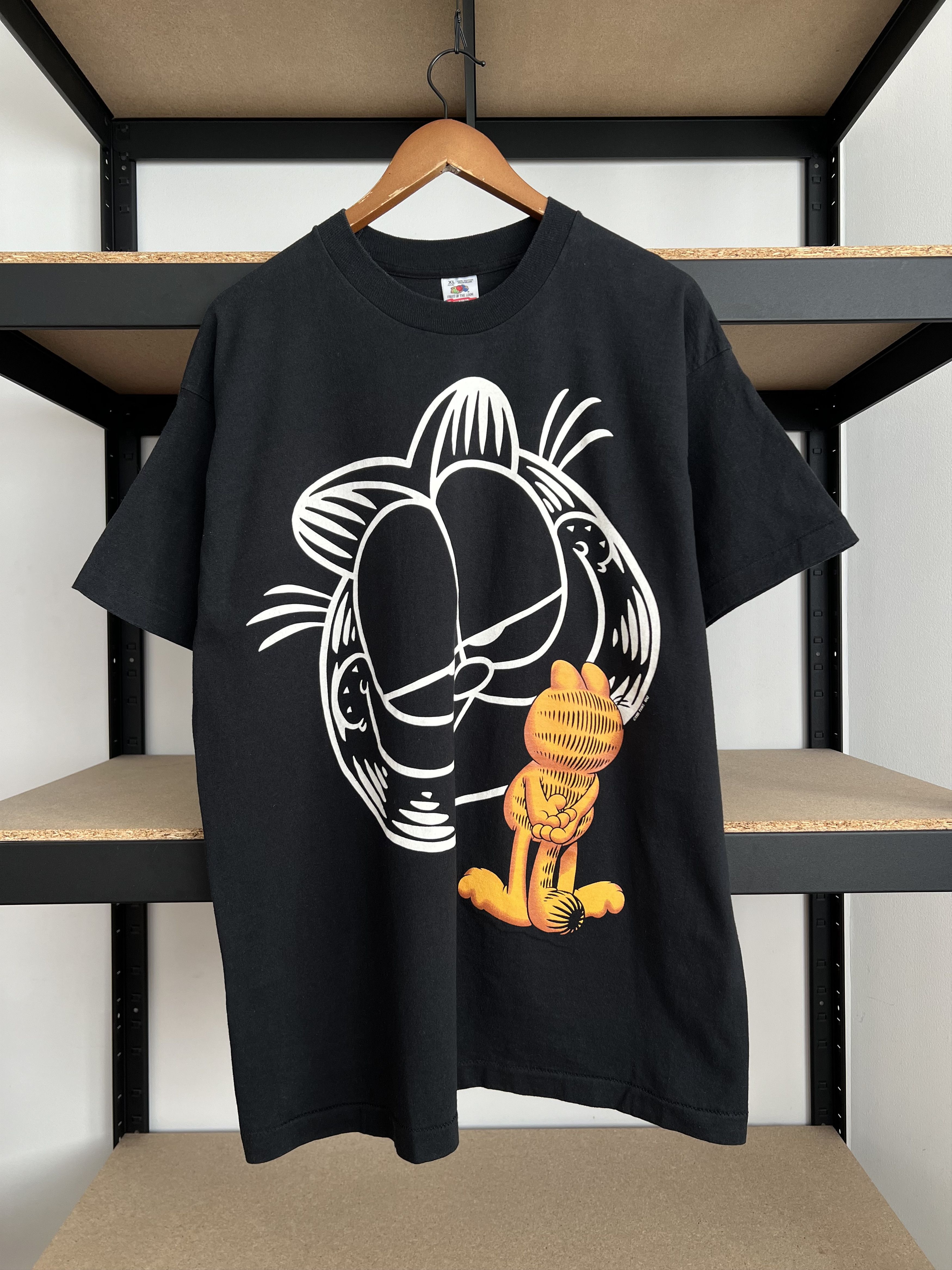 Cartoon Network Vintage 1995 Garfield Cartoon Movie Black T-shirt Size US XL / EU 56 / 4 - 2 Thumbnail