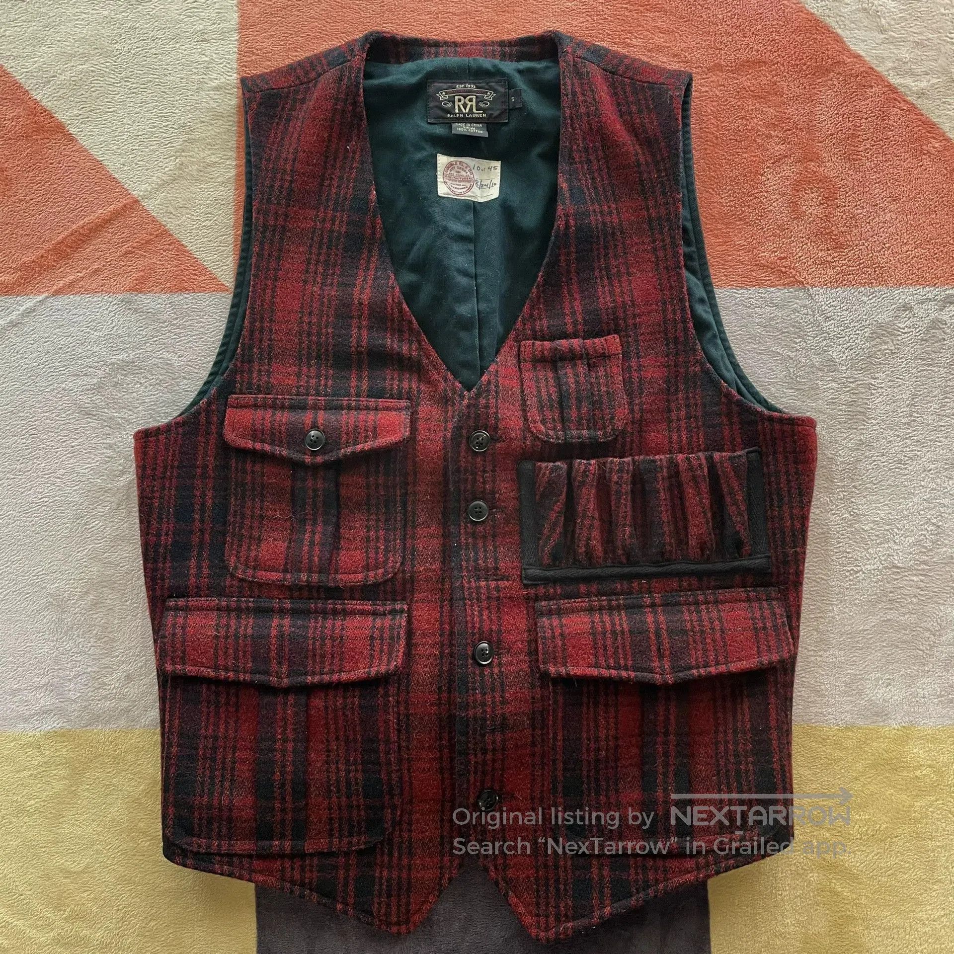RRL Ralph Lauren RRL Ralph Lauren Limited Hunting Vest. Size US S / EU 44-46 / 1 - 1 Thumbnail