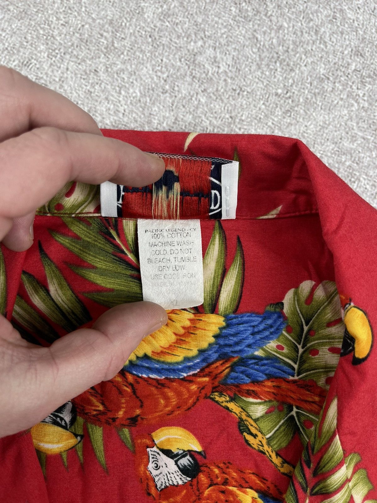 Pacific Legend × Vintage Vintage Pacific Legend Hawaiian Tropical Bird Shirt Size US XL / EU 56 / 4 - 6 Thumbnail