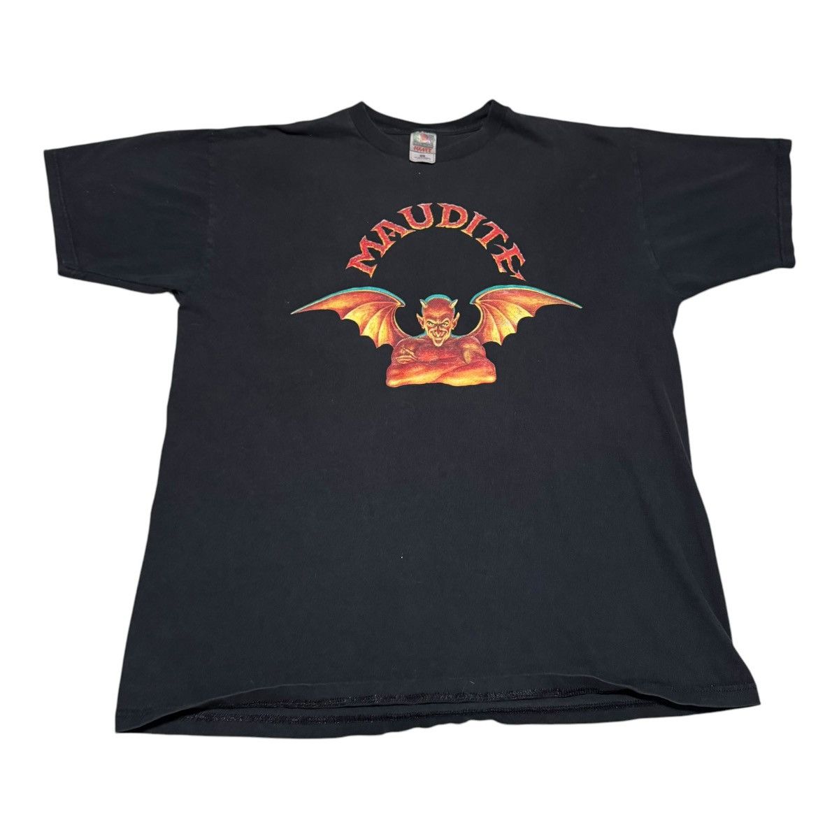 Fruit Of The Loom × Vintage Vintage Maudite Canadian Beer Devil Black Shirt Adult XL Size US XL / EU 56 / 4 - 1 Thumbnail