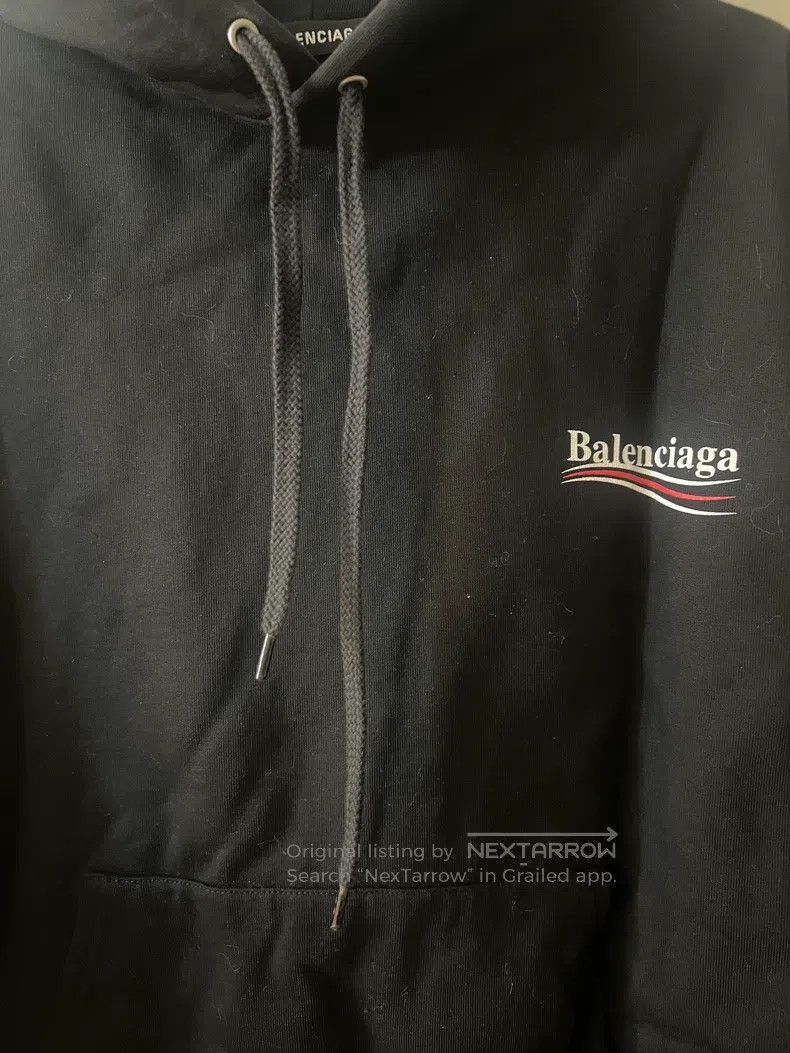 Balenciaga Balenciaga Coke Logo Black Hooded Sweatshirt Size US M / EU 48-50 / 2 - 5 Thumbnail