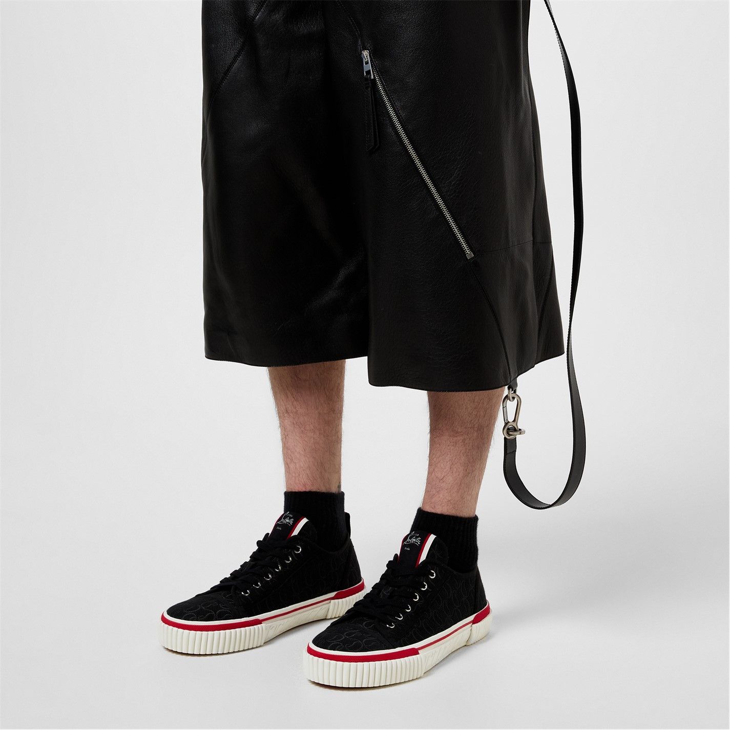 Christian Louboutin Pedro Logo-Jacquard Canvas Sneakers Size US 8 / EU 41 - 2 Thumbnail