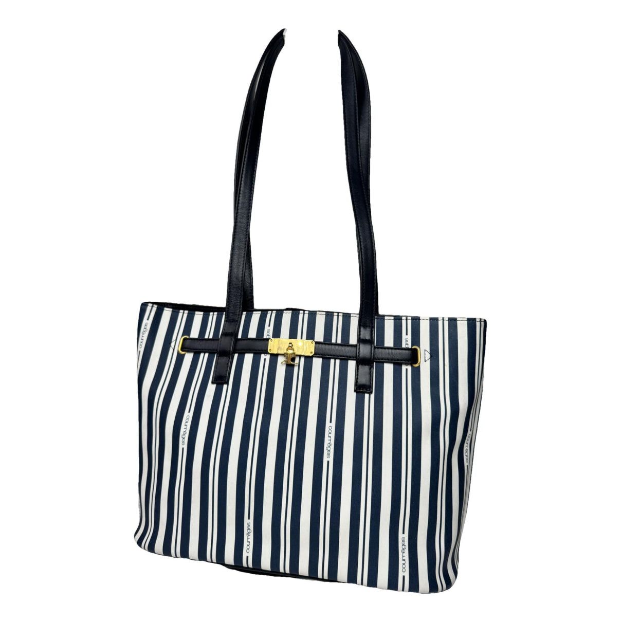 Courreges Courrèges Navy Leather Handbag Size ONE SIZE - 1 Thumbnail