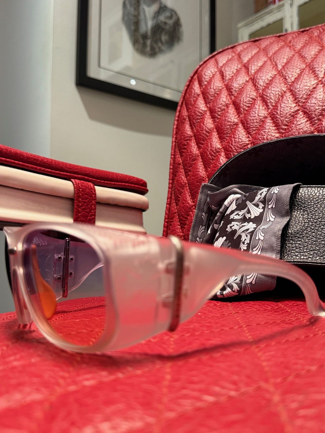 Chrome Hearts Chrome Hearts Lo Rita Shield Sunglasses Size ONE SIZE - 4 Thumbnail