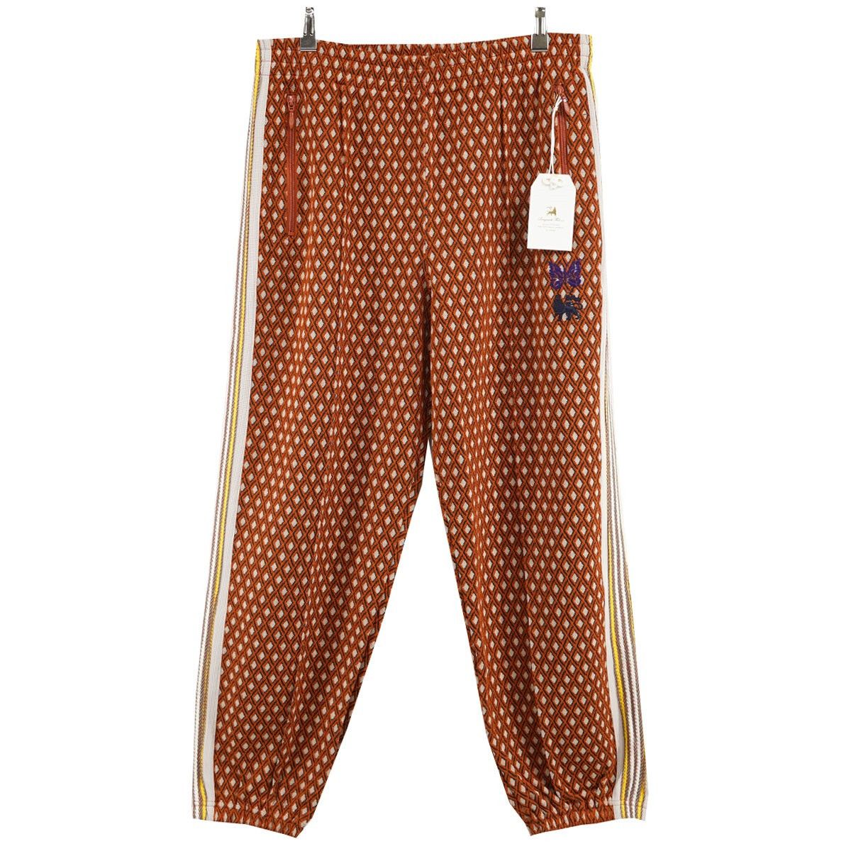 Needles Sweat Pants Jacquard zip track Orange Size US 31 - 1 Thumbnail