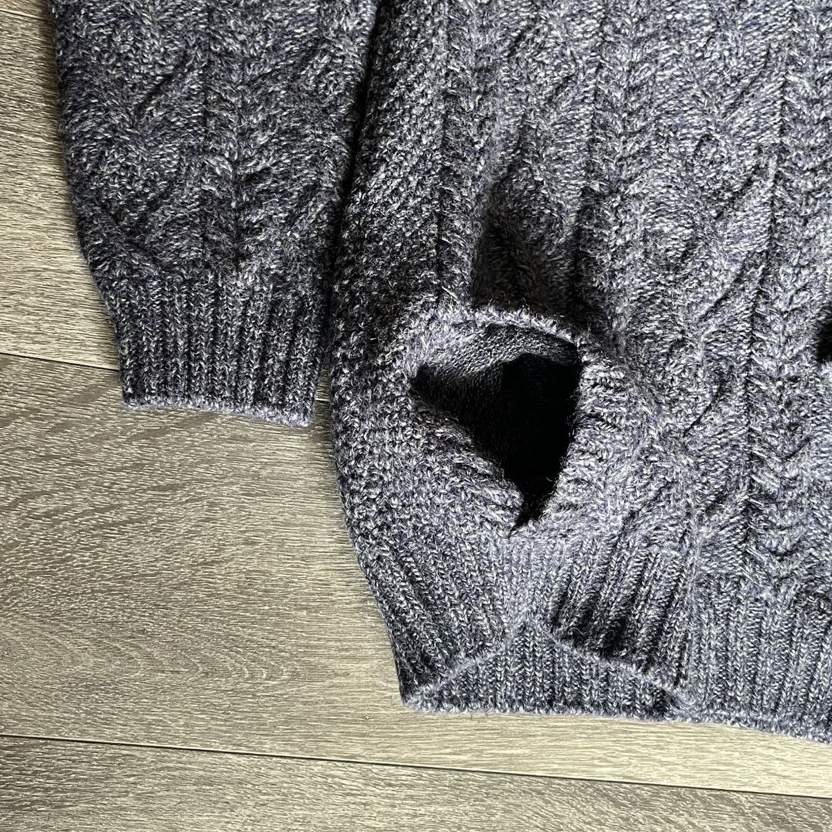 Aran Crafts Vintage Aran Crafts Cable Knit Shawl Collar Wool Sweater Size US L / EU 52-54 / 3 - 3 Thumbnail