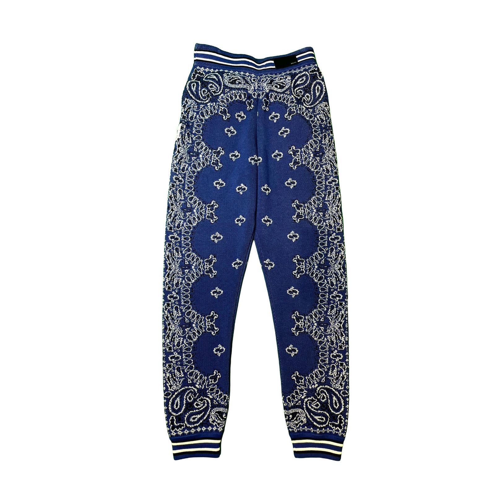 Amiri Amiri Knit Paisley Blue Sweats Size US 34 / EU 50 - 2 Thumbnail