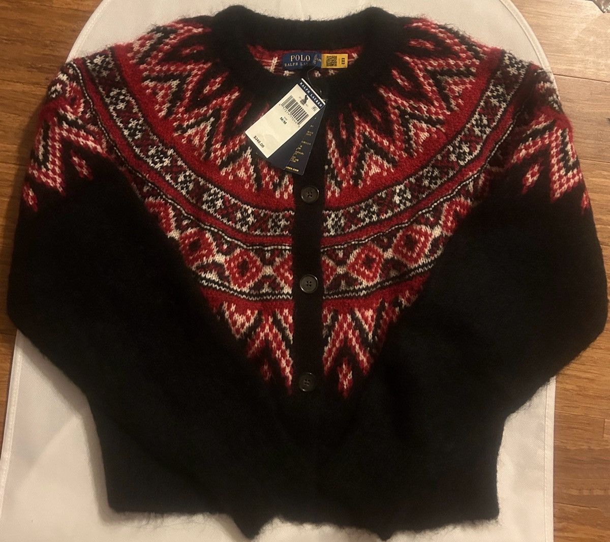 Polo Ralph Lauren Polo Ralph Laure Fair Isle Alpaca Wool-Blend Cardigan size M Size M / US 6-8 / IT 42-44 - 7 Thumbnail