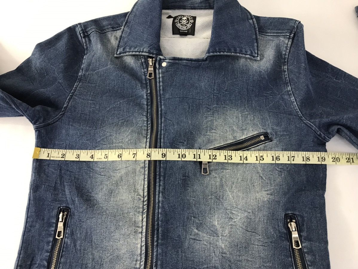 Japanese Brand Vintage Diviner Reckless Life Denim Jacket Zipper Pocket Size US M / EU 48-50 / 2 - 14 Thumbnail