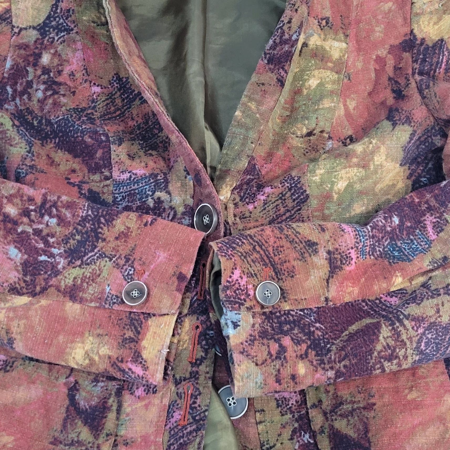 Coldwater Creek Coldwater Creek Multicolor Cotton Stretch Lightweight Buttoned Jacket Size 6P Size M / US 6-8 / IT 42-44 - 7 Thumbnail