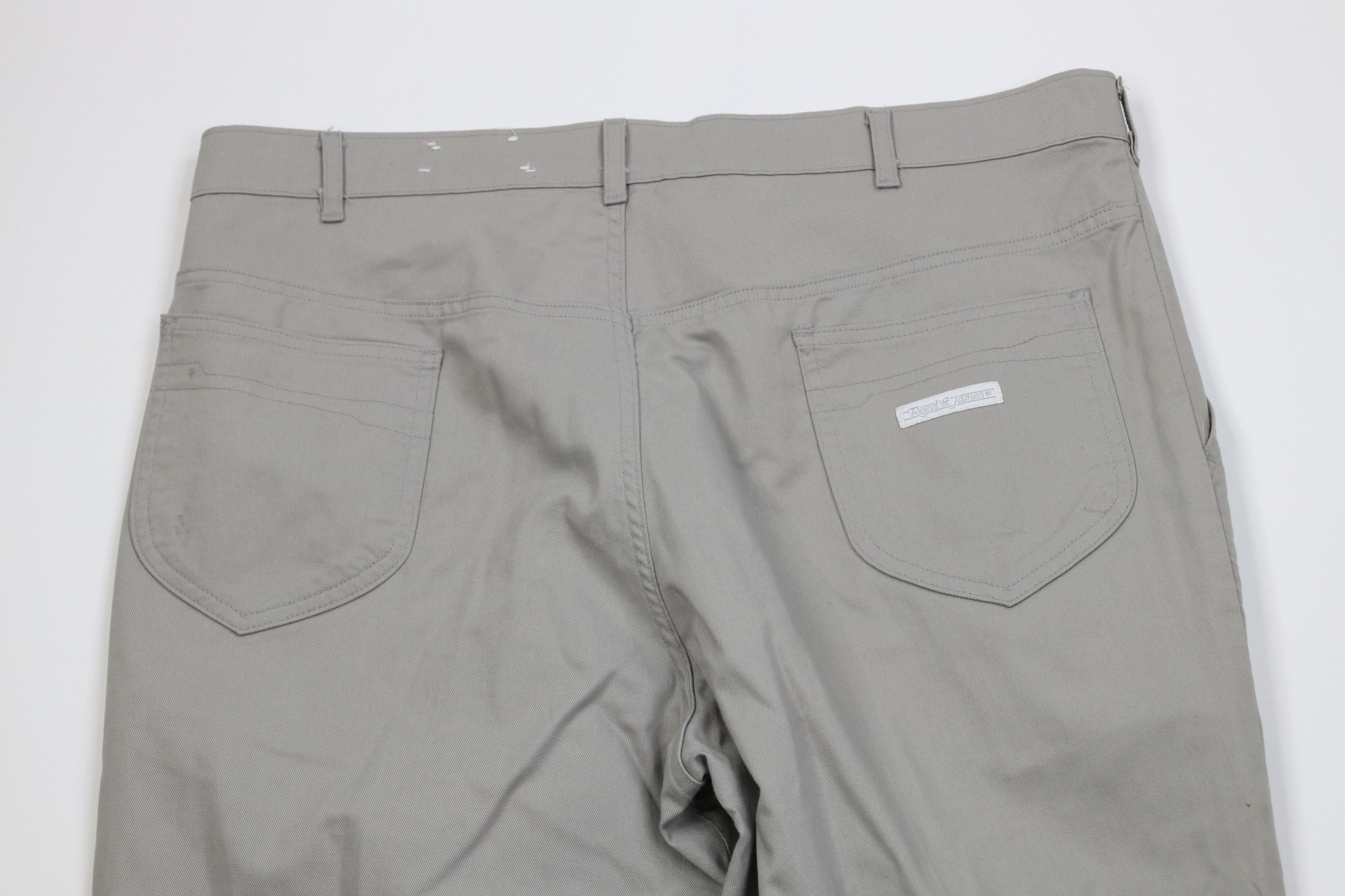 Vintage Vintage 70s Streetwear Flared Wide Leg Twill Pants Gray Size US 36 / EU 52 - 12 Thumbnail