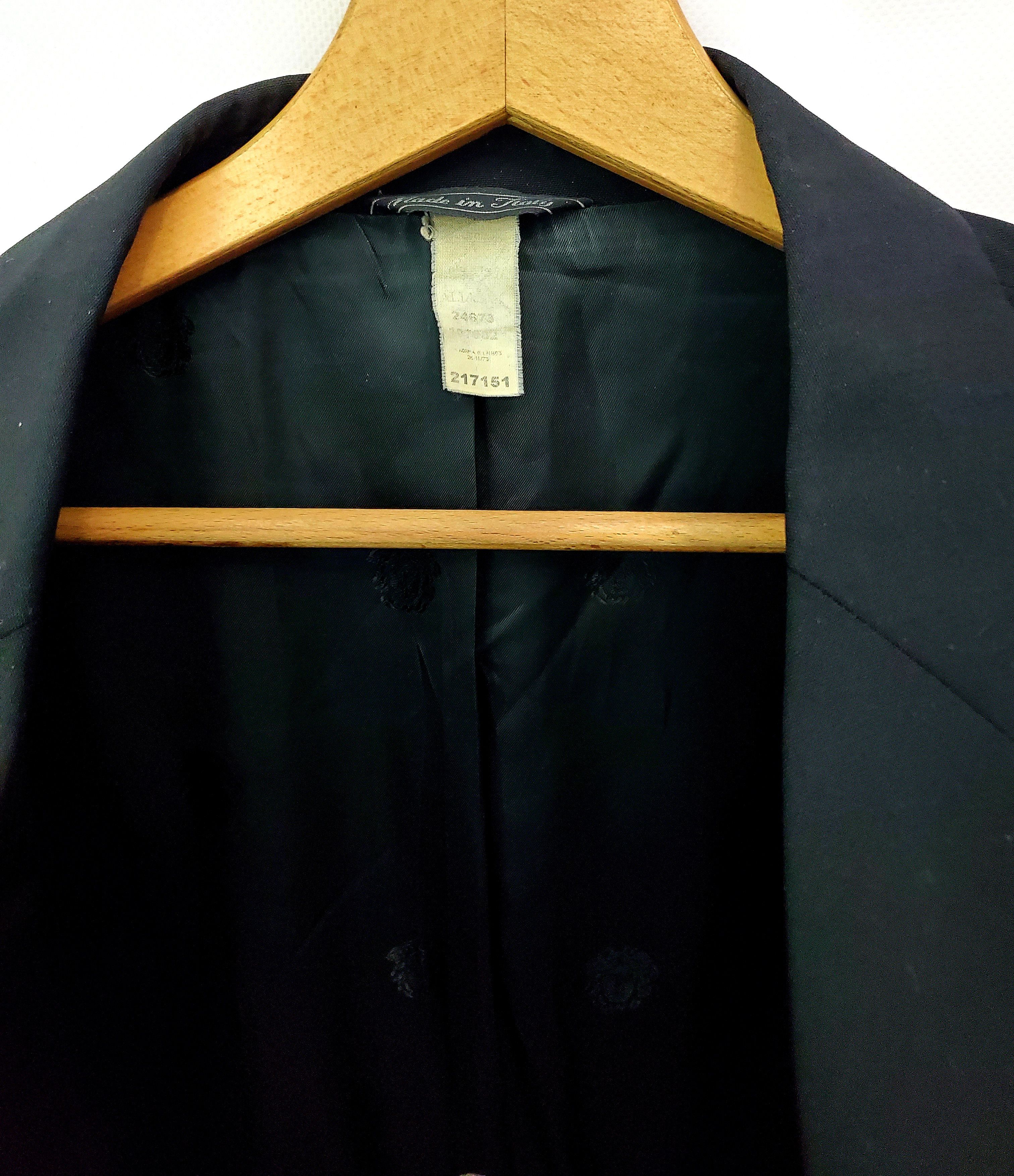 Versace × Vintage Gianni Versace Couture - Black blazer New condition 54 Size 54R - 2 Thumbnail