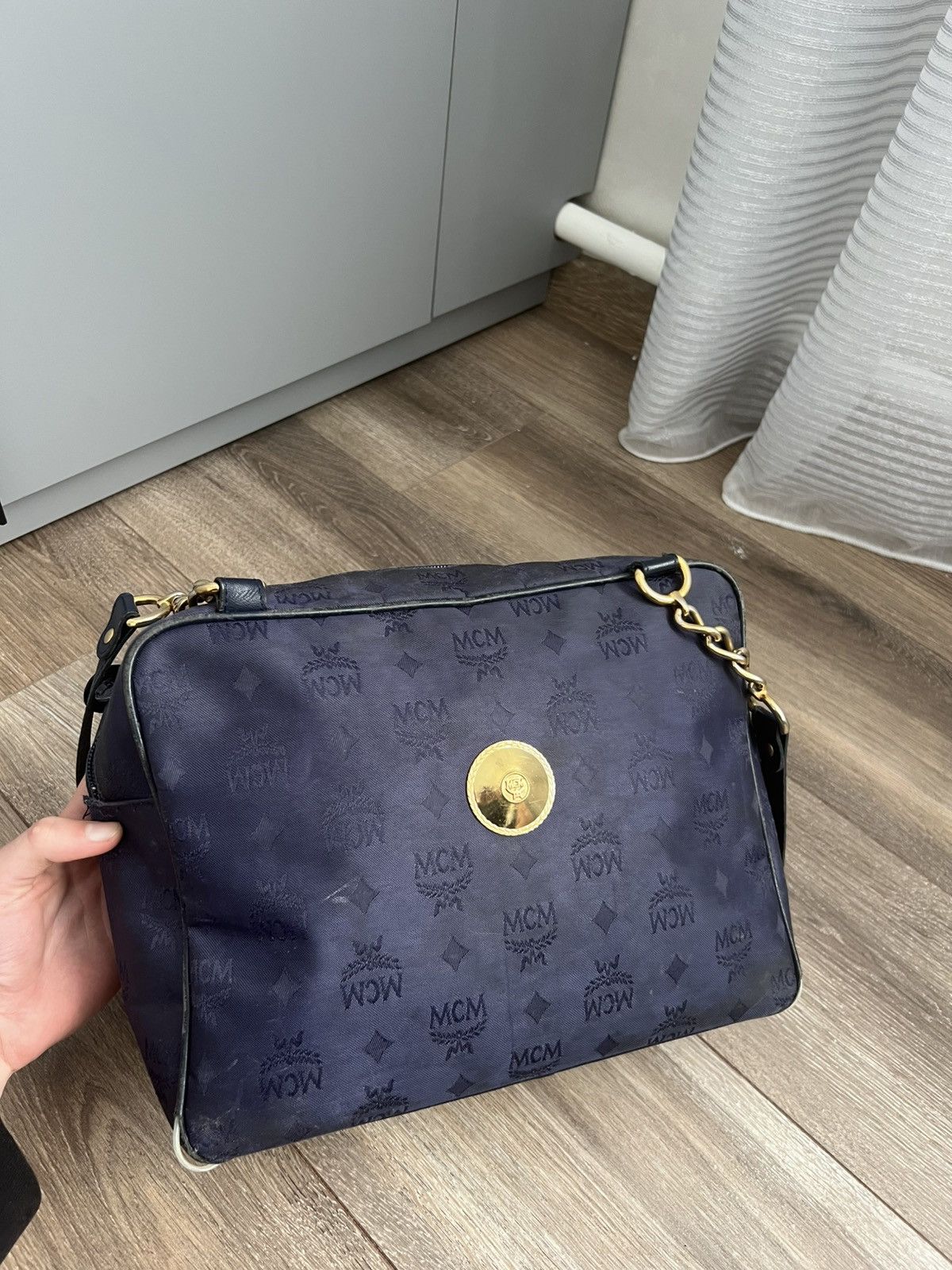 MCM MCM Blue Bag Monogram Size ONE SIZE - 8 Thumbnail