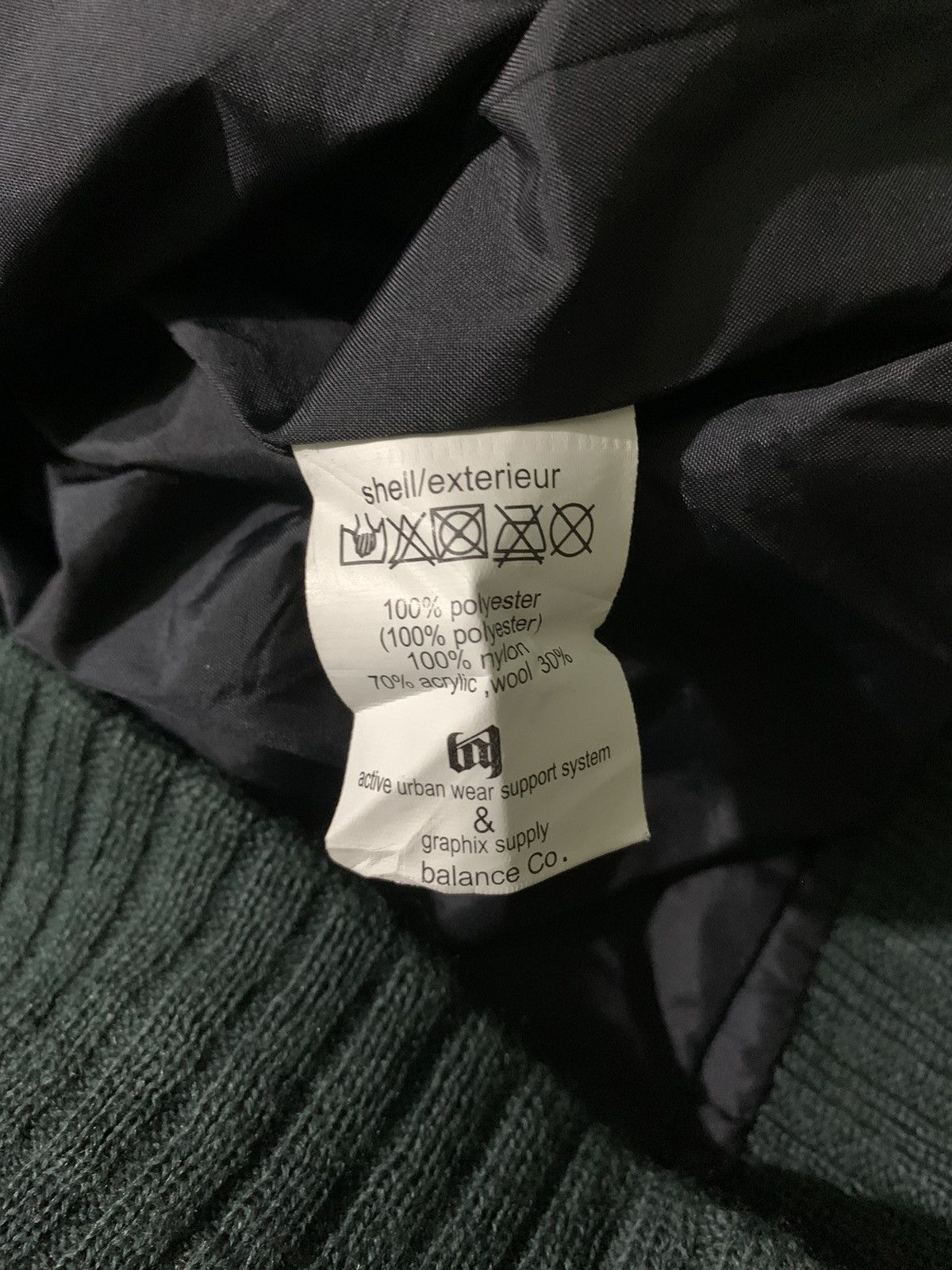 Japanese Brand 2003 Contrastrick Balance Co Satin Assymetric Bomber Jacket Size US L / EU 52-54 / 3 - 5 Thumbnail