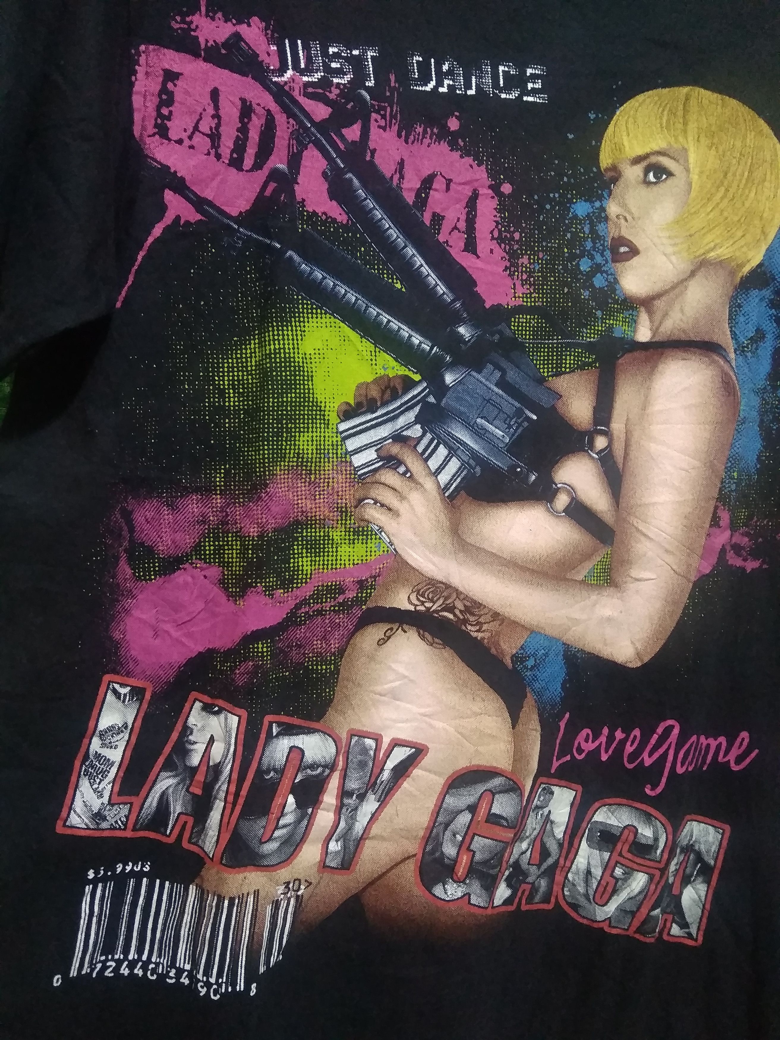 Rap Tees Sick 🔥Rare Vtg Lady Gaga 2008 Love Game t shirt Size US L / EU 52-54 / 3 - 6 Thumbnail