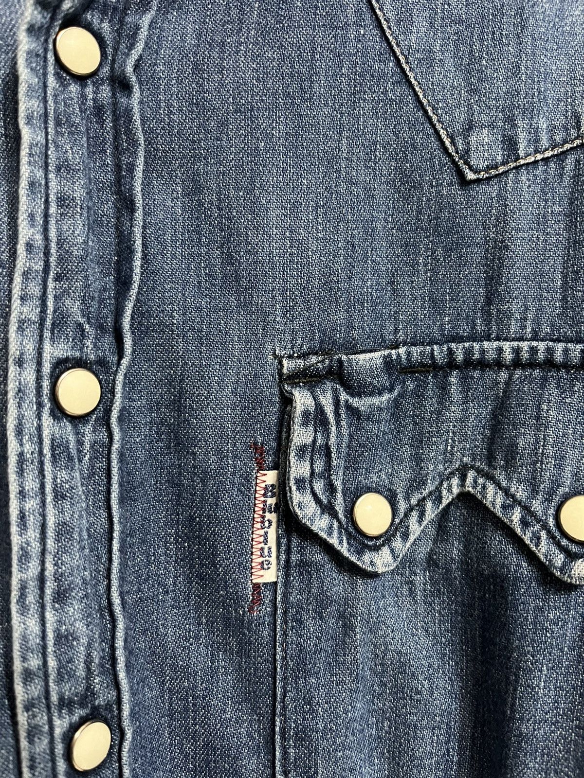 Blue Blue Japan × Japanese Brand Vintage blue blue Snap Button Denim Size US M / EU 48-50 / 2 - 4 Thumbnail
