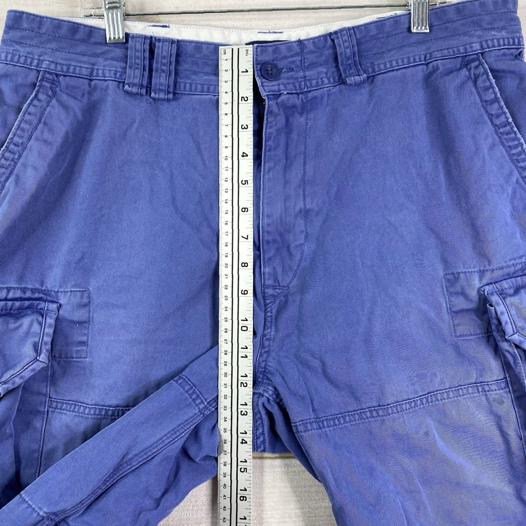 Polo Ralph Lauren Polo Ralph Lauren Shorts Men 38 Canvas Blue Cargo Flat Front Distressed Size US M / EU 48-50 / 2 - 5 Thumbnail