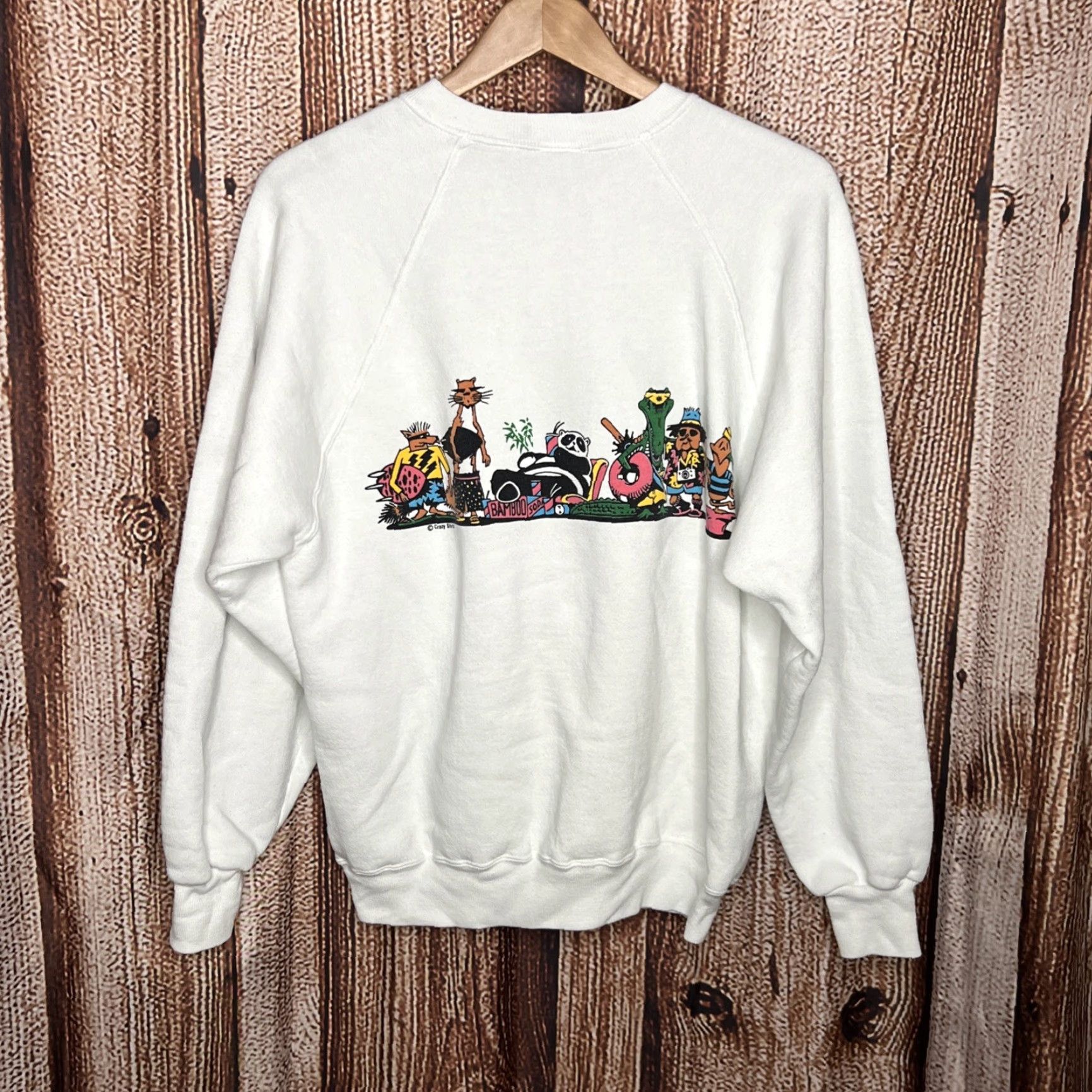 Hanes VINTAGE Hanes San Diego Zoo Crazy Shirts Sweater XL USA Double Sided Graphic Tee Shirt Mens Size US XL / EU 56 / 4 - 4 Thumbnail