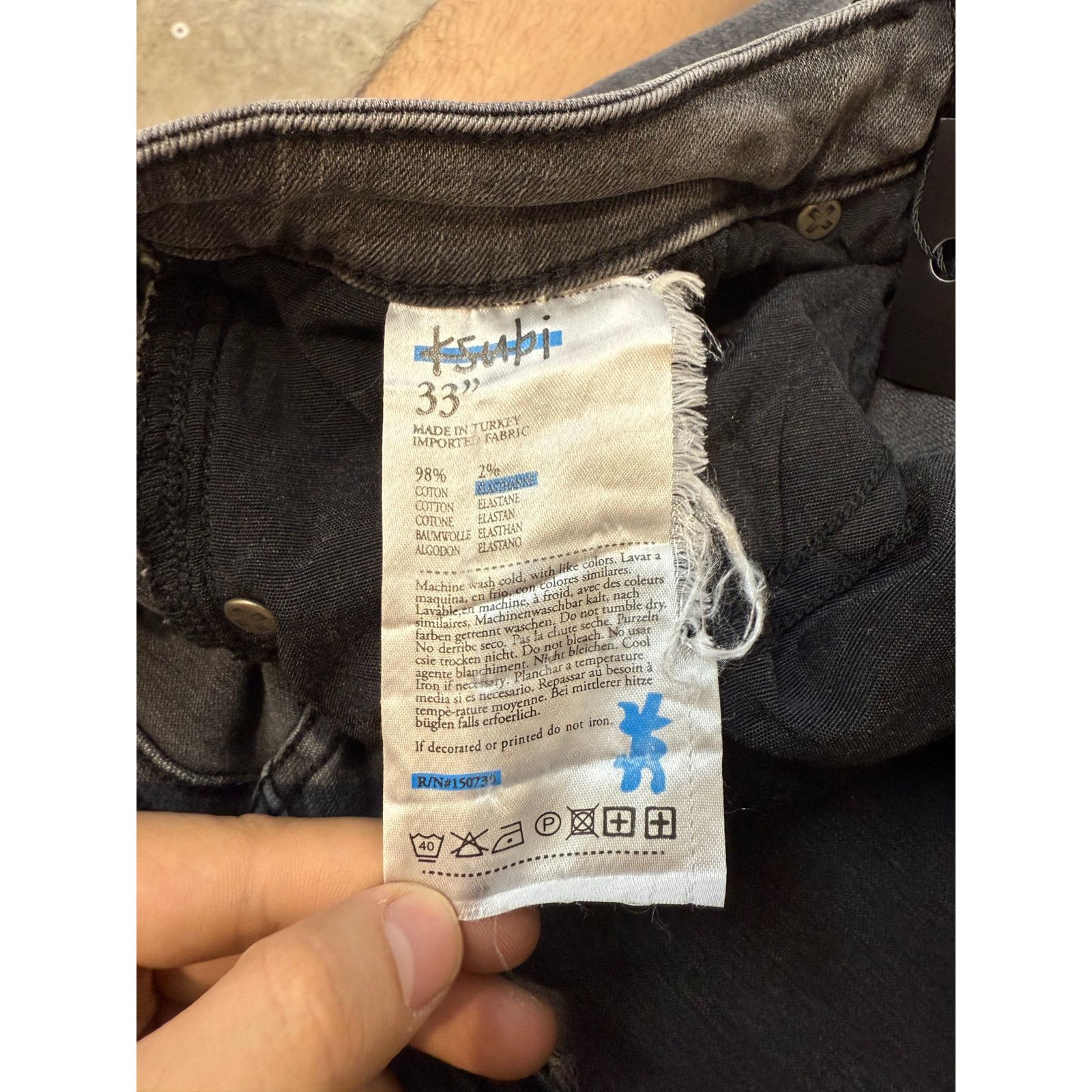 Ksubi Ksubi Jeans Black Used 33 Size US 33 - 3 Thumbnail