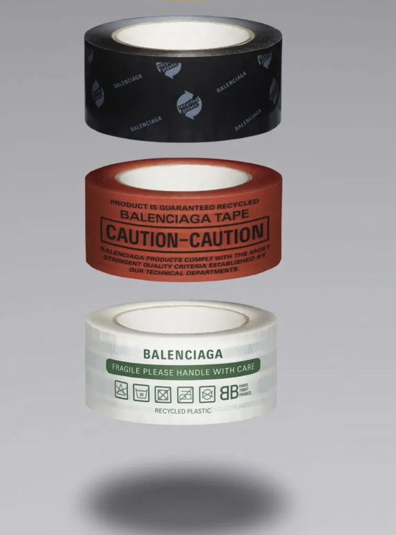Balenciaga 🔥 🔥 Limited Balenciaga Objects Tape bracelet Sets of 3 Size ONE SIZE - 1 Thumbnail