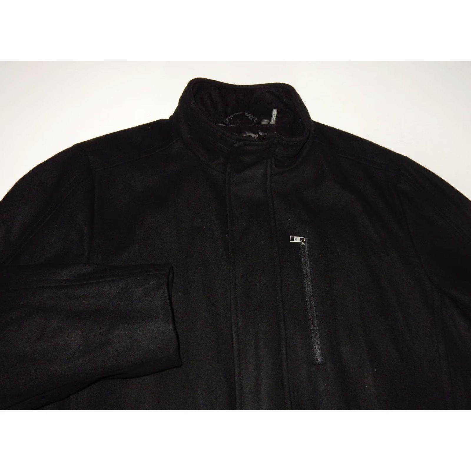 Calvin Klein VINTAGE Calvin Klein Wool Overcoat Coat Men XL Black 80s Trench Dress Coat Size US XL / EU 56 / 4 - 2 Thumbnail