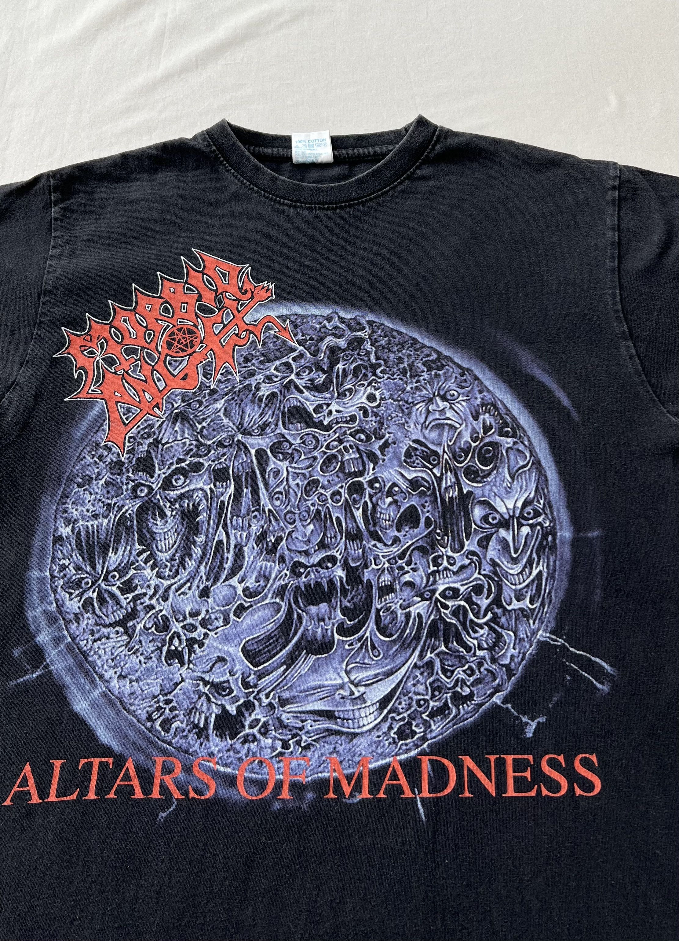 Band Tees Vintage 2008 Morbid Angel Altars of Madness Black T-shirt Size US M / EU 48-50 / 2 - 5 Thumbnail