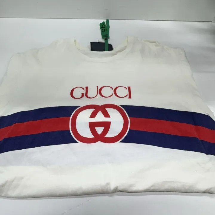 Gucci Gucci Gucci FW22 Color-Blocked Logo T-Shirt for Men -2506 Size US M / EU 48-50 / 2 - 7 Thumbnail