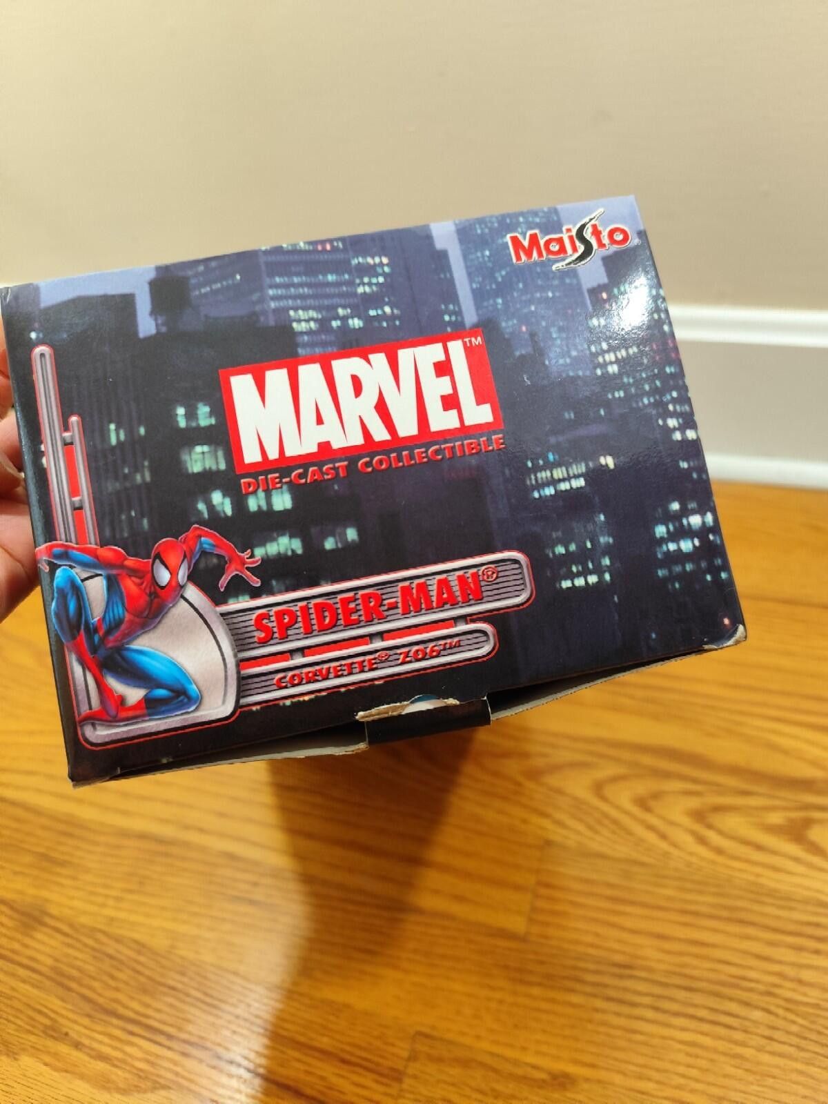 Other Marvel Spiderman Maisto 2003 1:18 Scale Corvette Z06 Diecast Size ONE SIZE - 8 Thumbnail