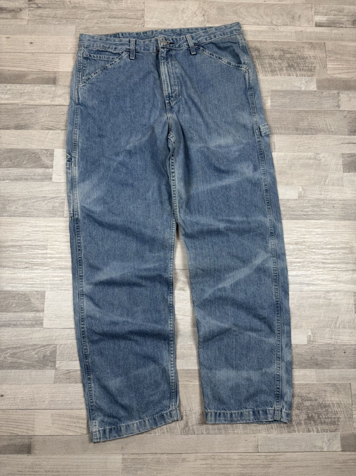 Levi's Crazy Vintage Y2K Baggy Levis Carpenter Washed Faded Denim Size US 36 / EU 52 - 2 Thumbnail