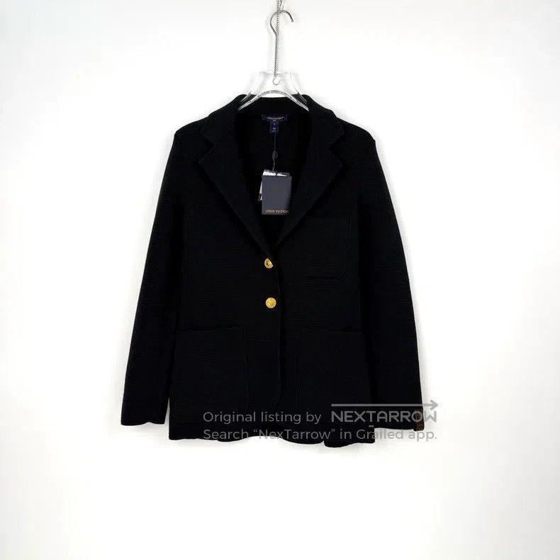 Louis Vuitton Louis Vuitton Black Gold Button Knit Cardigan sweater Size US S / EU 44-46 / 1 - 3 Thumbnail