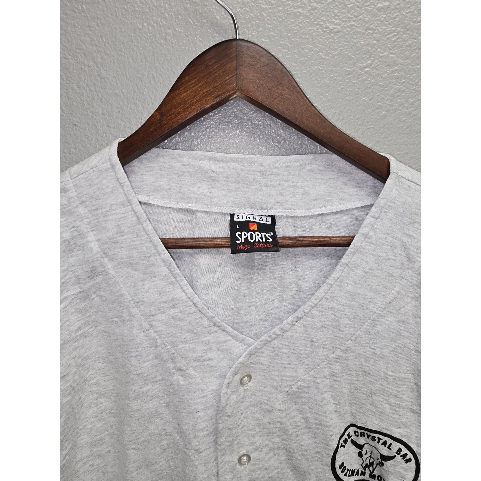 Vintage Vintage Baseball Jersey The Crystal Bar Bozeman Montana Team Size US L / EU 52-54 / 3 - 5 Thumbnail
