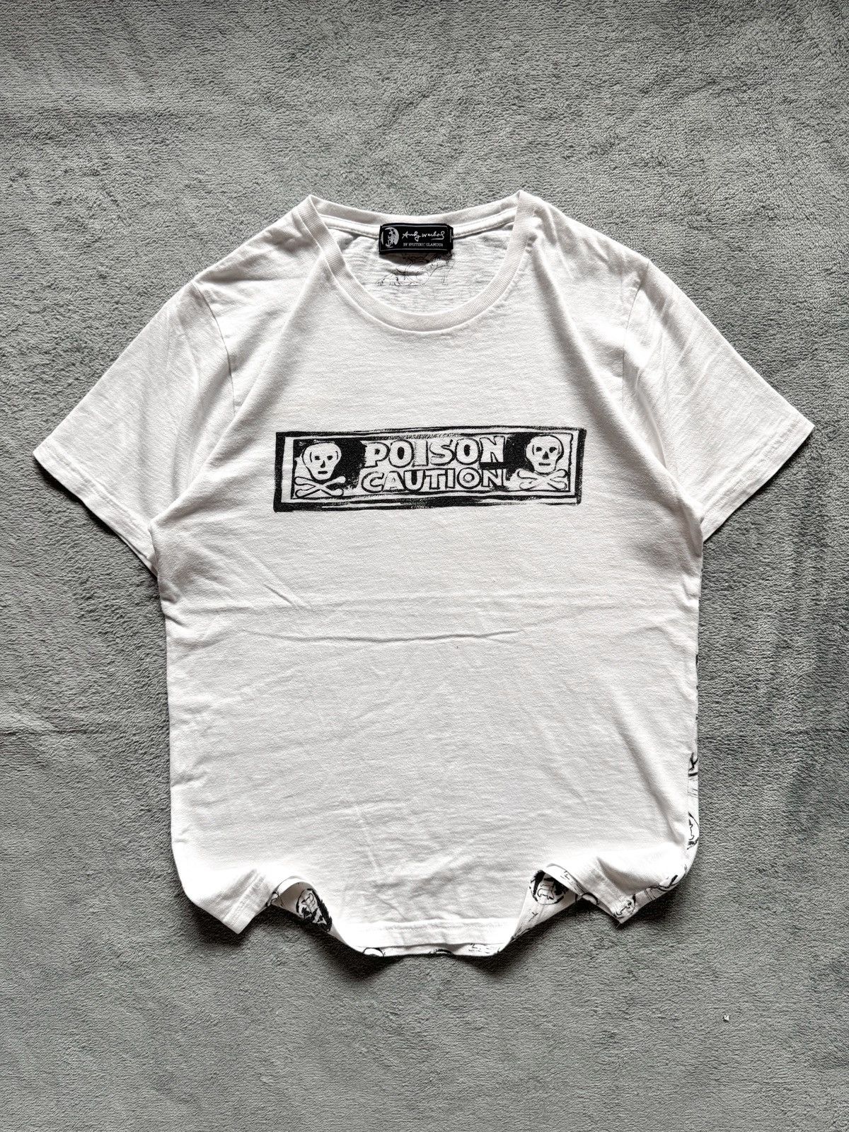 Andy Warhol × Hysteric Glamour Vintage Hysteric Glamour x Andy Warhol Poison Caution Tshirt Size US M / EU 48-50 / 2 - 1 Thumbnail