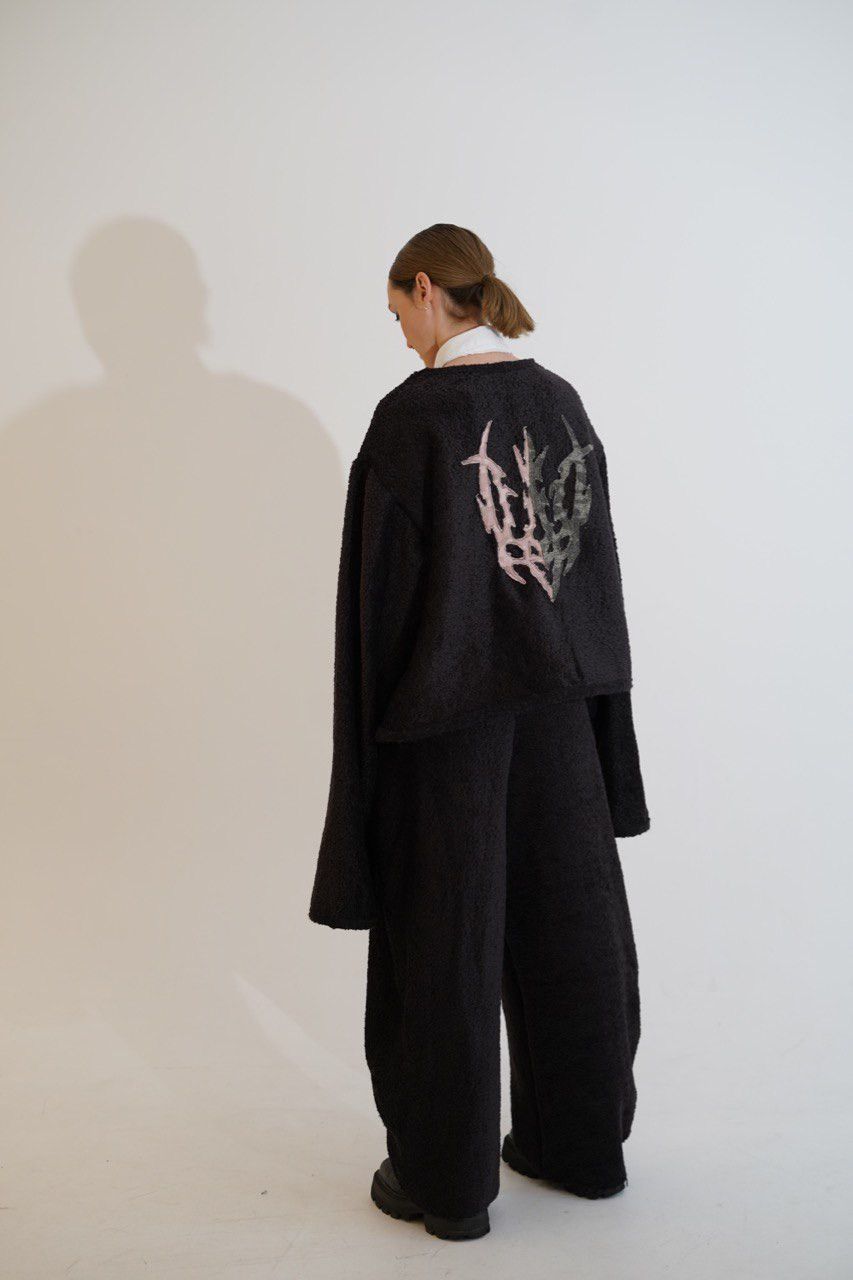 Handmade avant-garde sweatshirt Ukraine Size US XL / EU 56 / 4 - 7 Thumbnail