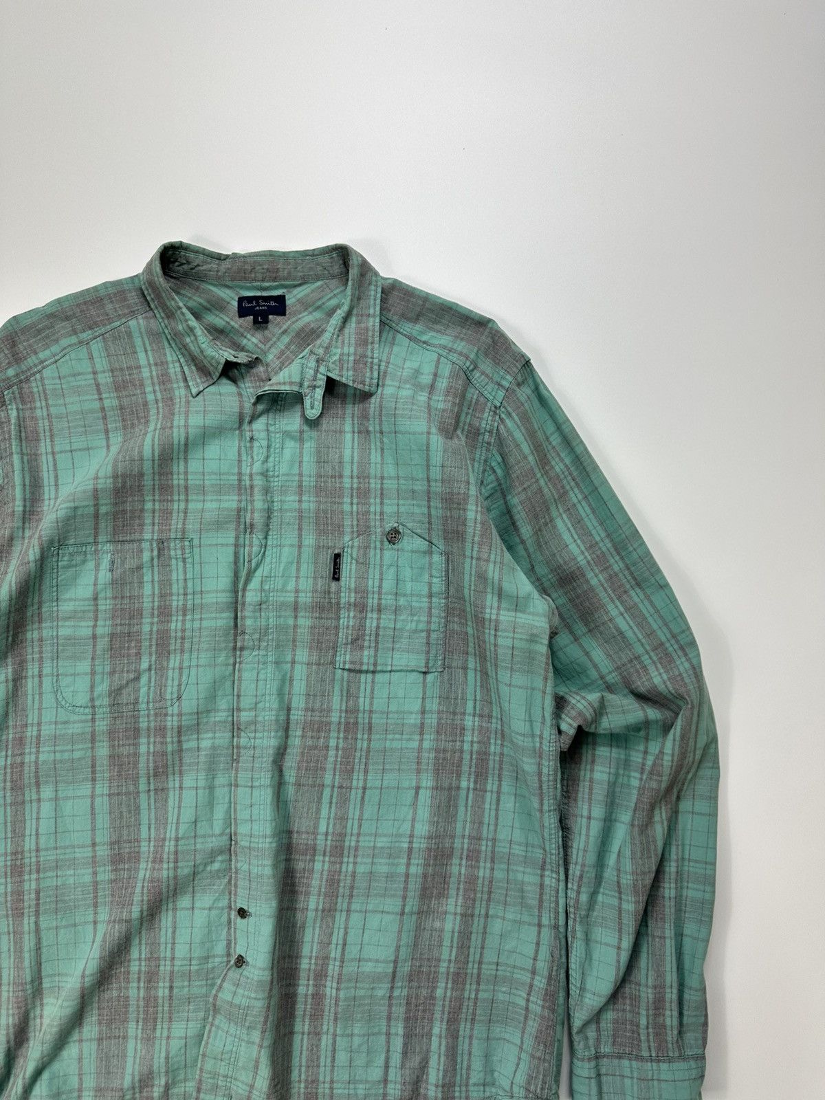Paul Smith Paul Smith Checked Shirt Men's Green Size US L / EU 52-54 / 3 - 5 Thumbnail