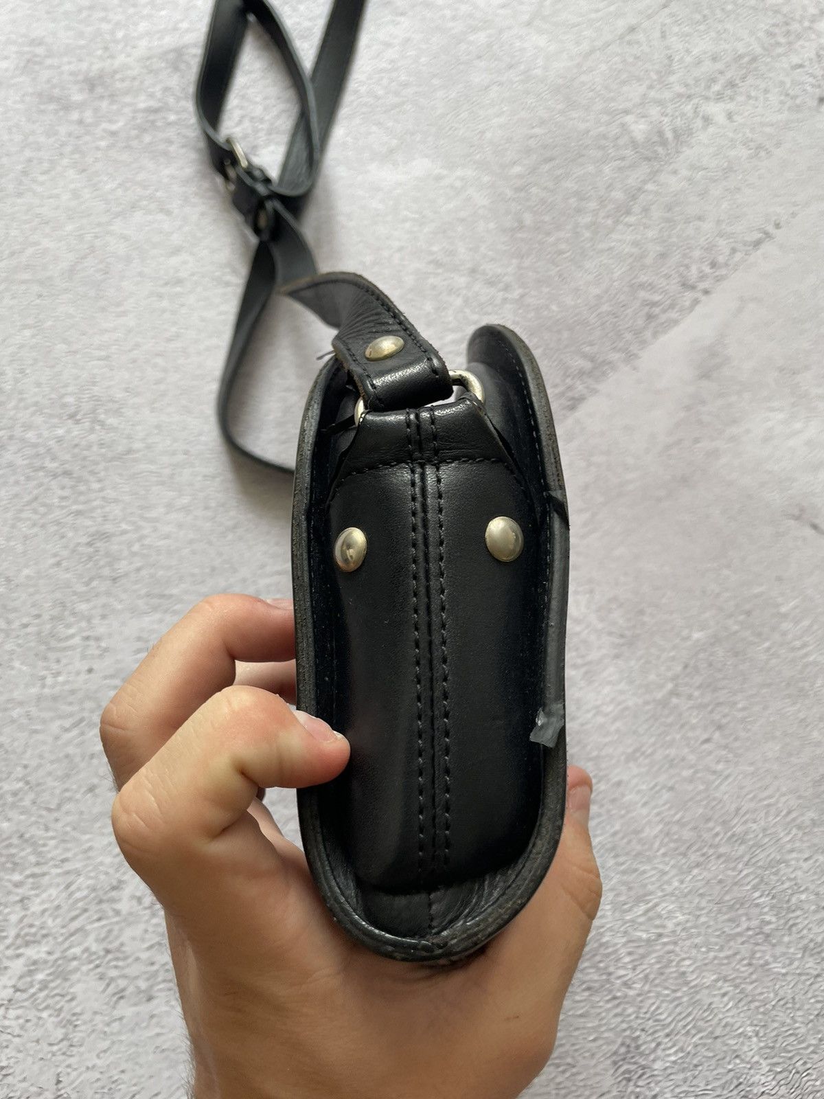 A.P.C. Luxury A.P.C Demi Lune Bag Black Leather Zipper Crossbody Size ONE SIZE - 5 Thumbnail