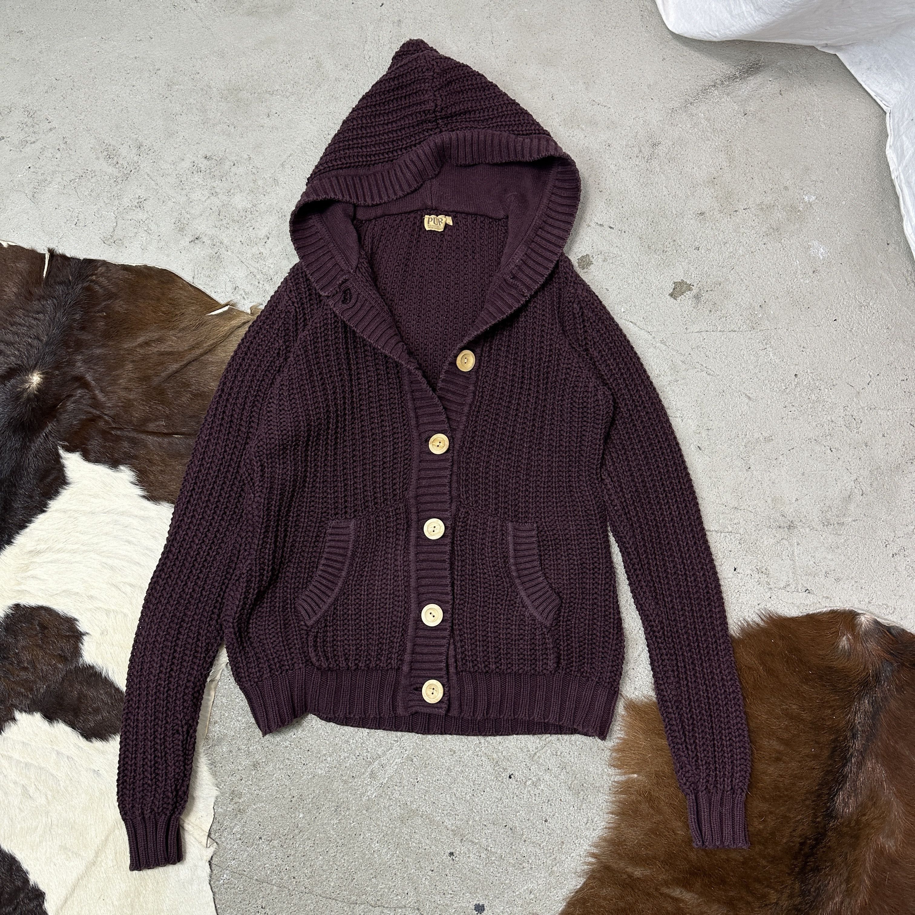Vintage Vintage Buttoned Hoody Sweater Y2K Size S / US 4 / IT 40 - 4 Thumbnail