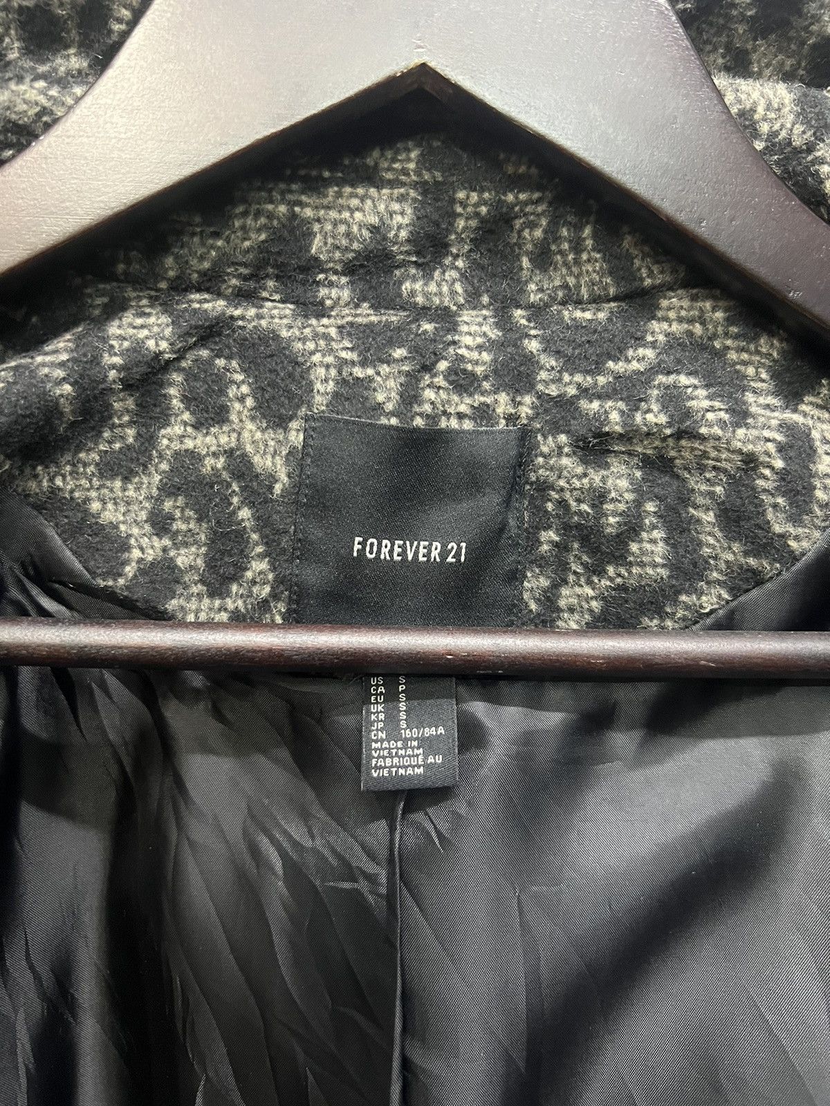 Forever 21 × Japanese Brand Forever 21 Double Collar Wool Jacket Size S / US 4 / IT 40 - 6 Thumbnail
