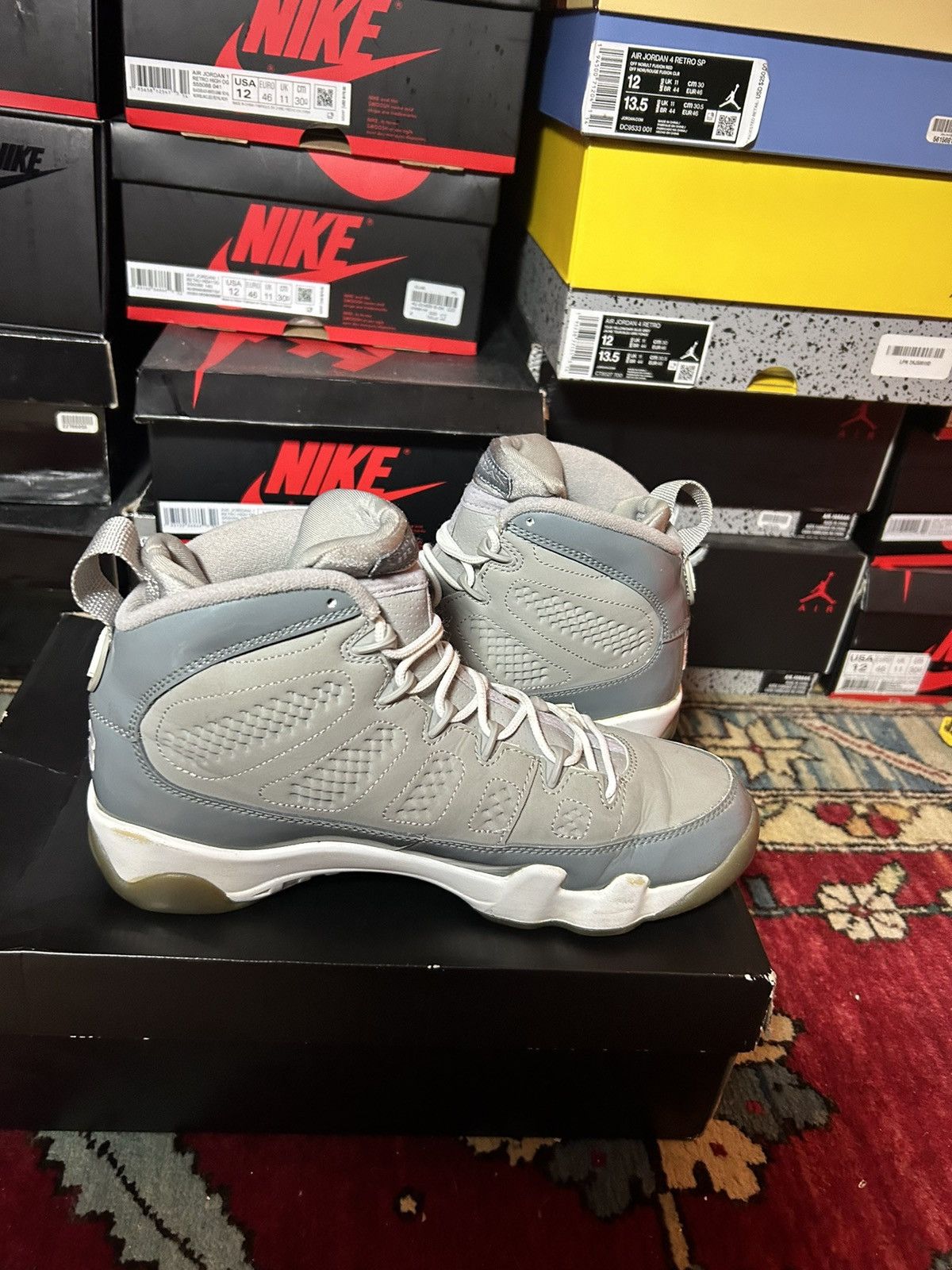 Jordan Brand Jordan 9 Cool grey size 8 2012 Size US 8 / EU 41 - 3 Thumbnail