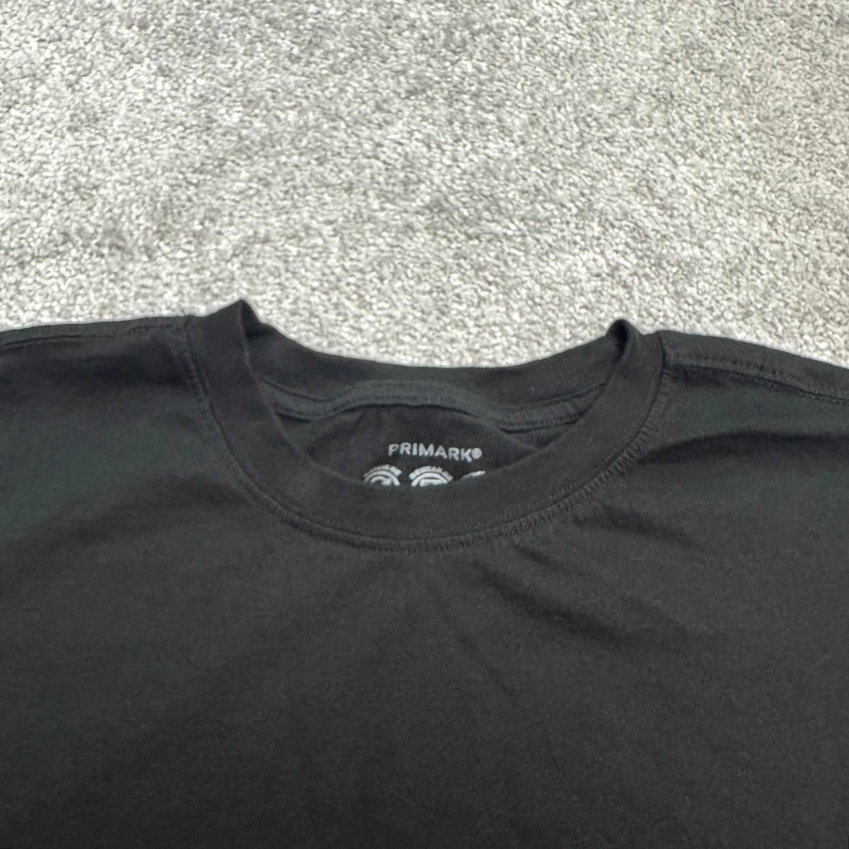 Primark Primark Boxy Cropped T-Shirt Womens M Black Cotton Short Sleeve Crew Tee Size M / US 6-8 / IT 42-44 - 4 Thumbnail